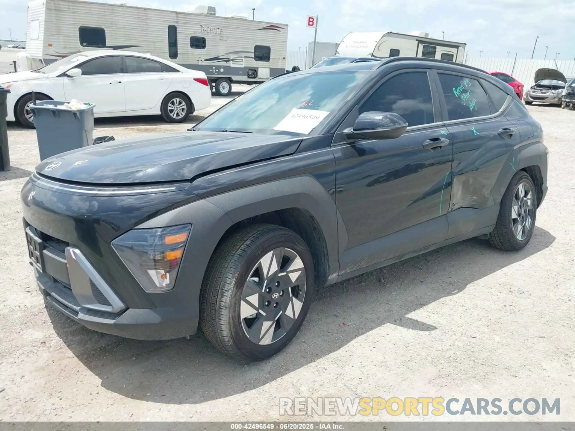 2 Photograph of a damaged car KM8HB3AB5RU111451 HYUNDAI KONA 2024
