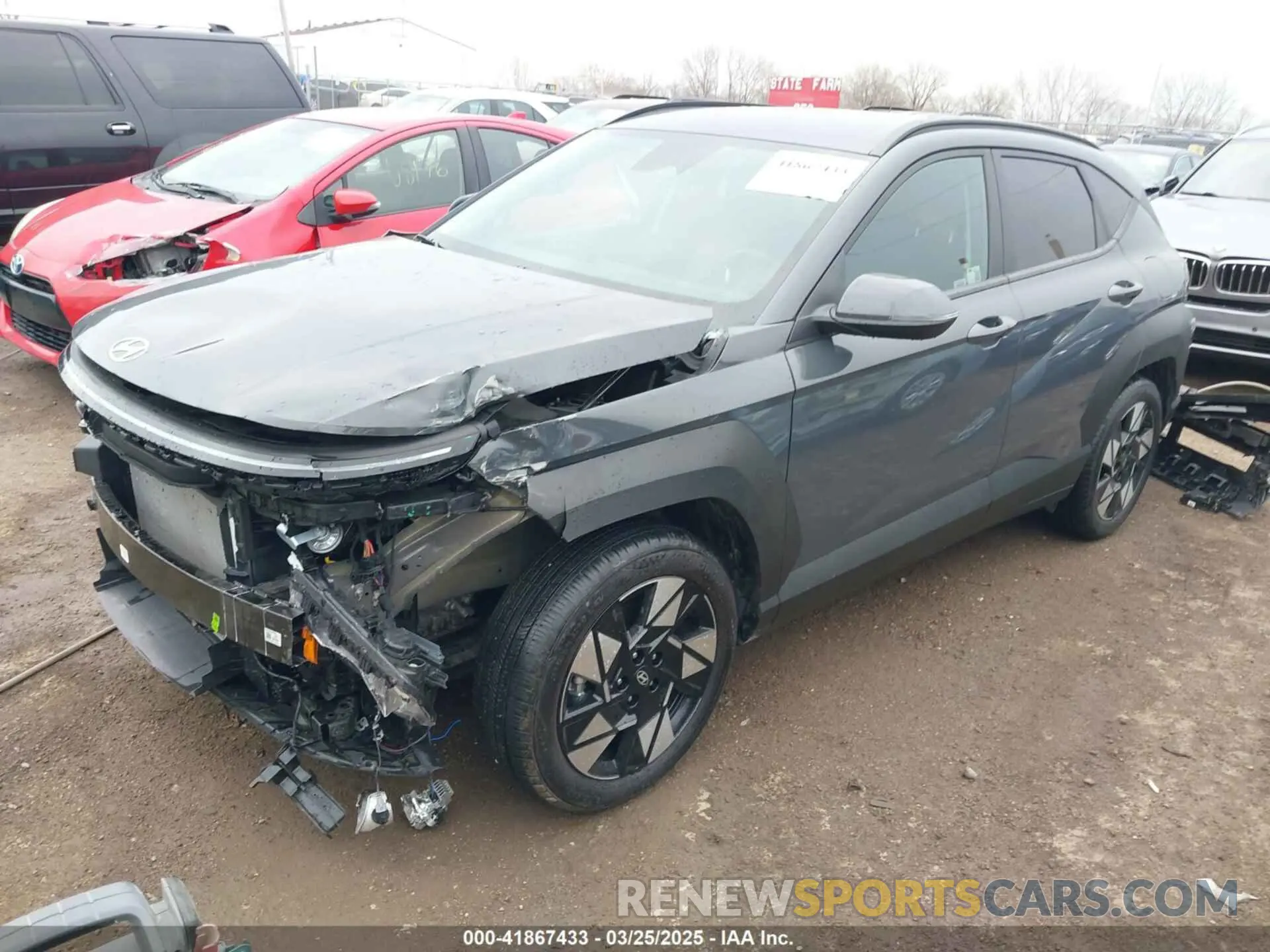 2 Photograph of a damaged car KM8HB3AB5RU135264 HYUNDAI KONA 2024