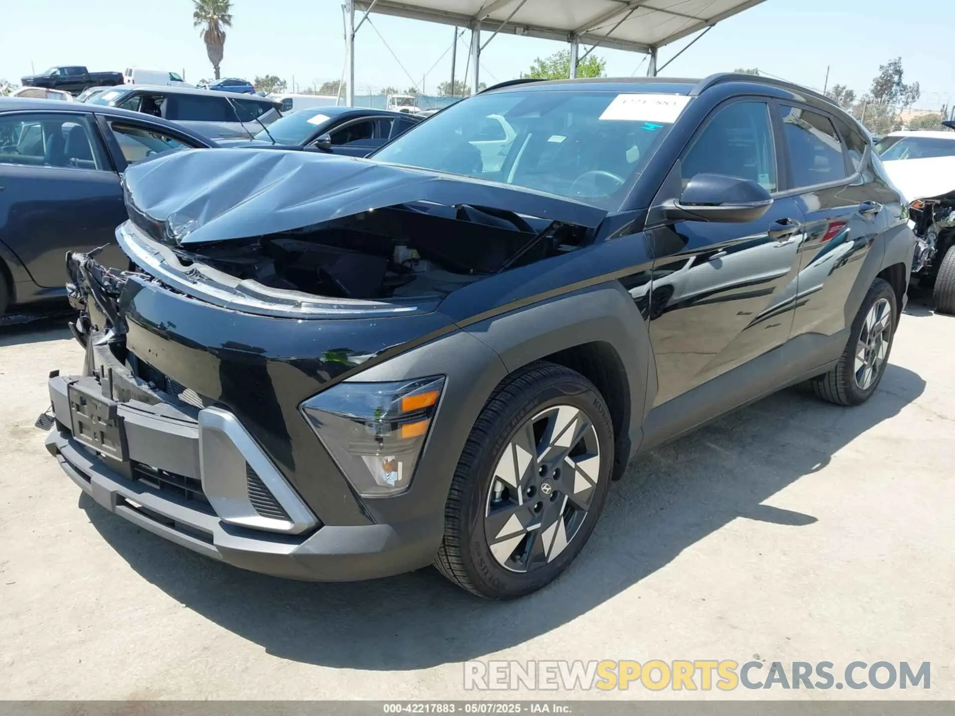 2 Photograph of a damaged car KM8HB3AB6RU162442 HYUNDAI KONA 2024