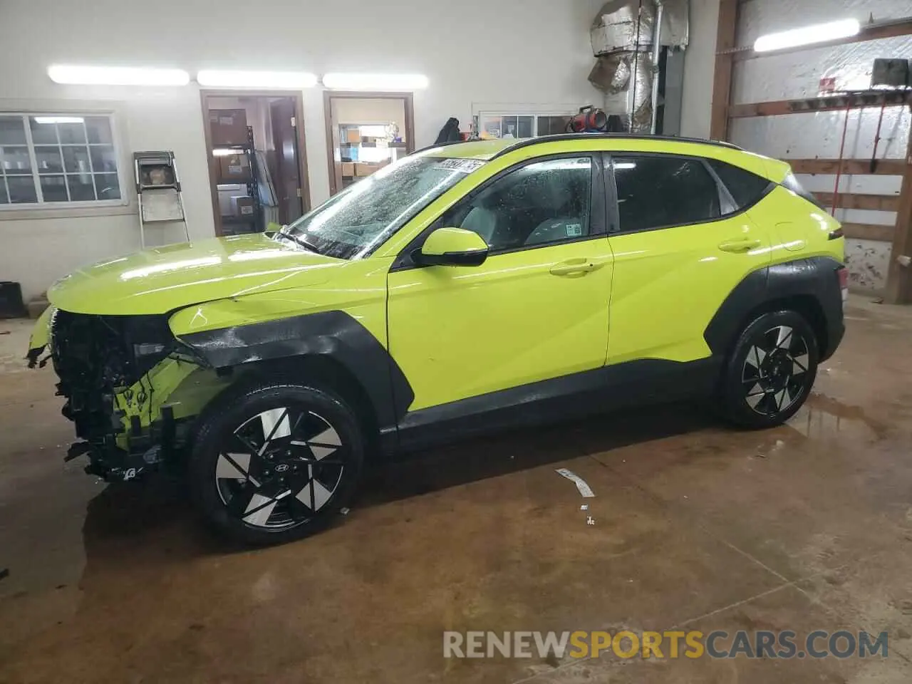 1 Photograph of a damaged car KM8HB3AB6RU183355 HYUNDAI KONA 2024