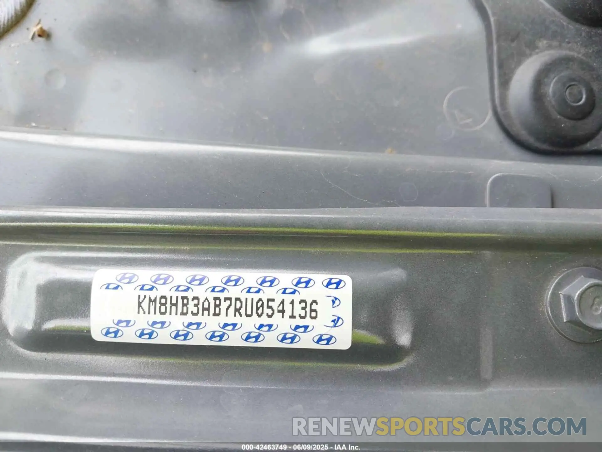 9 Photograph of a damaged car KM8HB3AB7RU054136 HYUNDAI KONA 2024