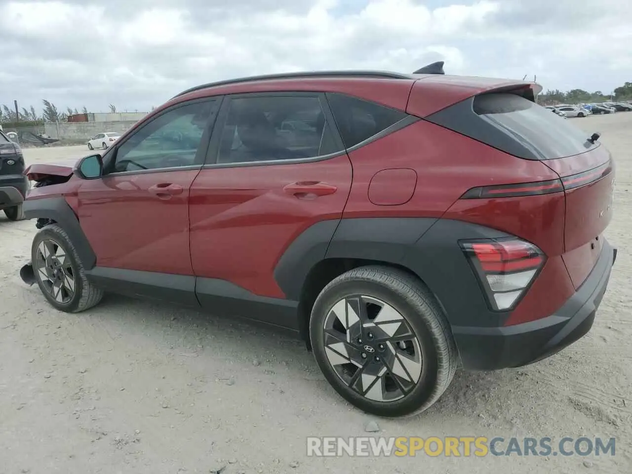 2 Photograph of a damaged car KM8HB3AB7RU104064 HYUNDAI KONA 2024