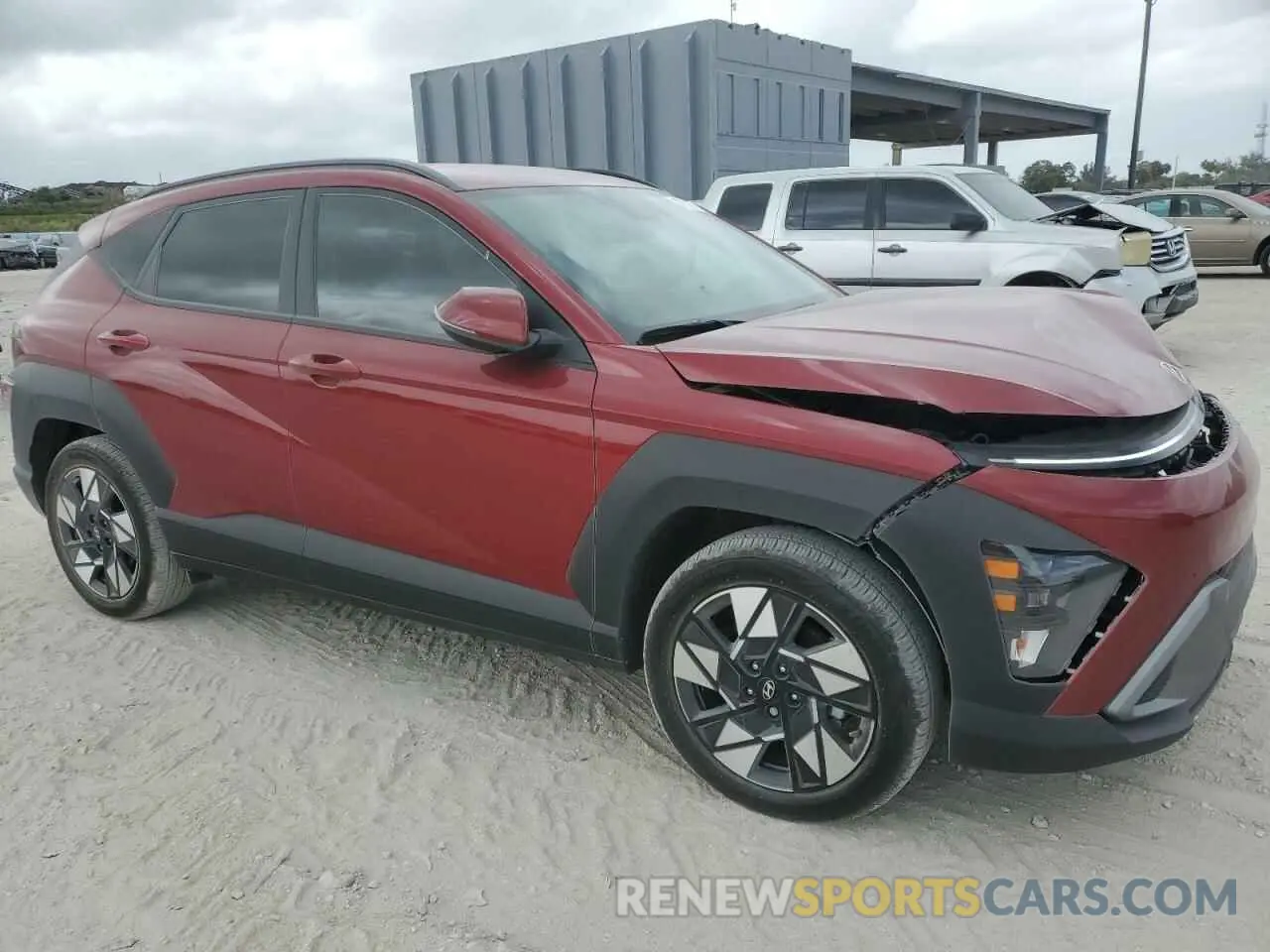 4 Photograph of a damaged car KM8HB3AB7RU104064 HYUNDAI KONA 2024