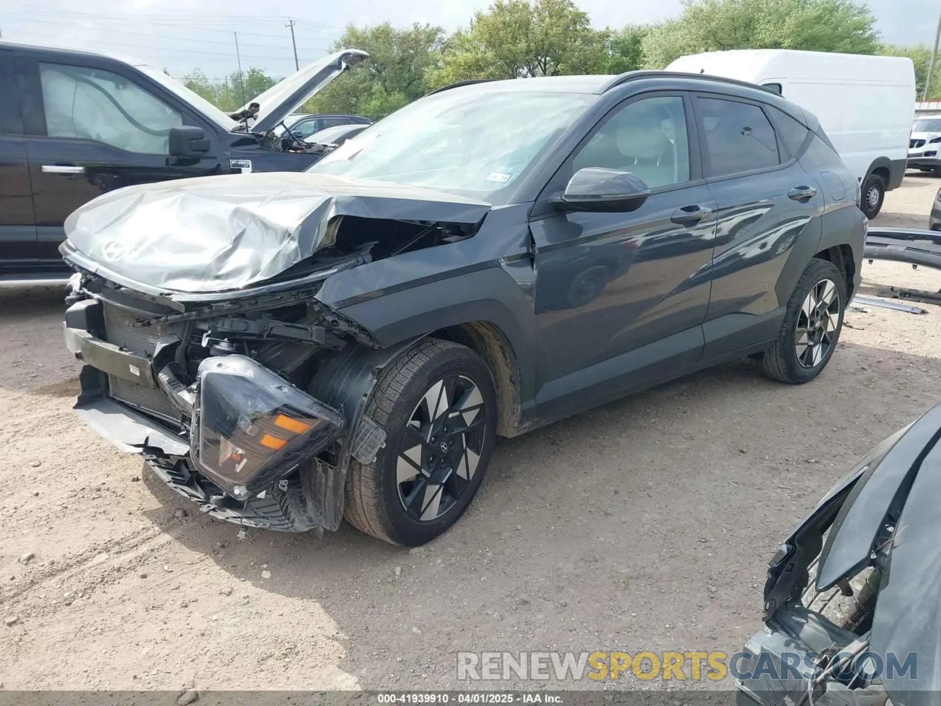 2 Photograph of a damaged car KM8HB3AB7RU145407 HYUNDAI KONA 2024