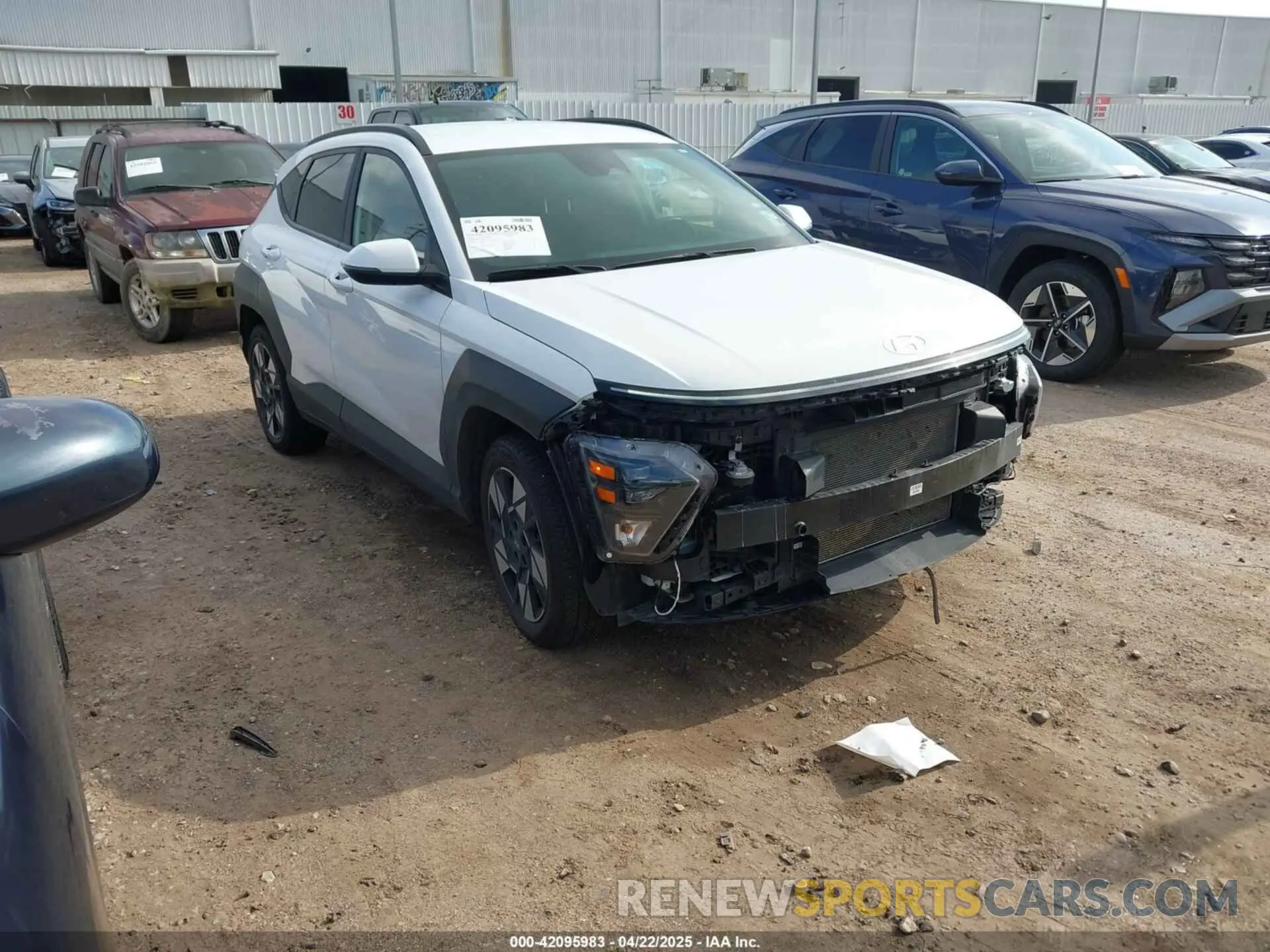 1 Photograph of a damaged car KM8HB3AB7RU181713 HYUNDAI KONA 2024