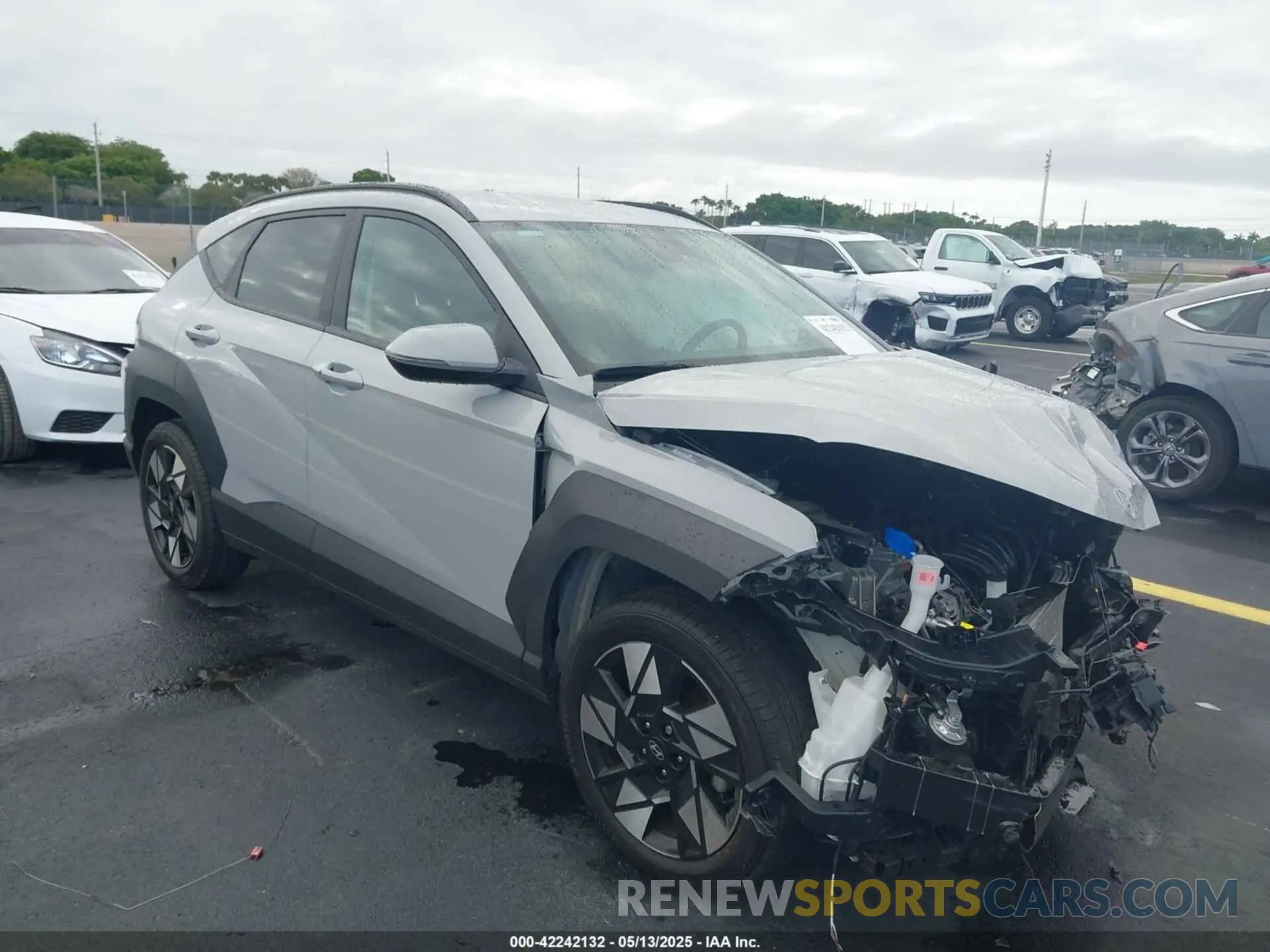1 Photograph of a damaged car KM8HB3AB8RU056459 HYUNDAI KONA 2024