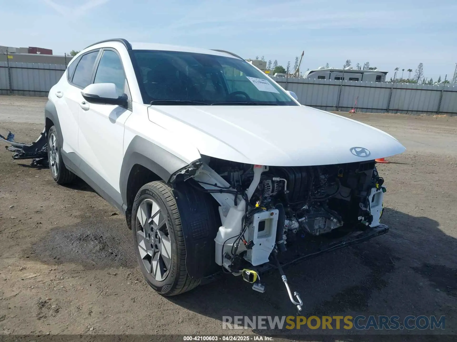 1 Photograph of a damaged car KM8HB3AB8RU169294 HYUNDAI KONA 2024