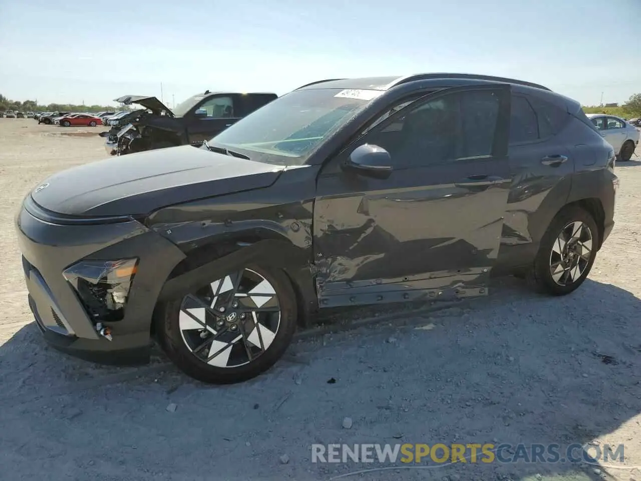 1 Photograph of a damaged car KM8HB3AB9RU101151 HYUNDAI KONA 2024