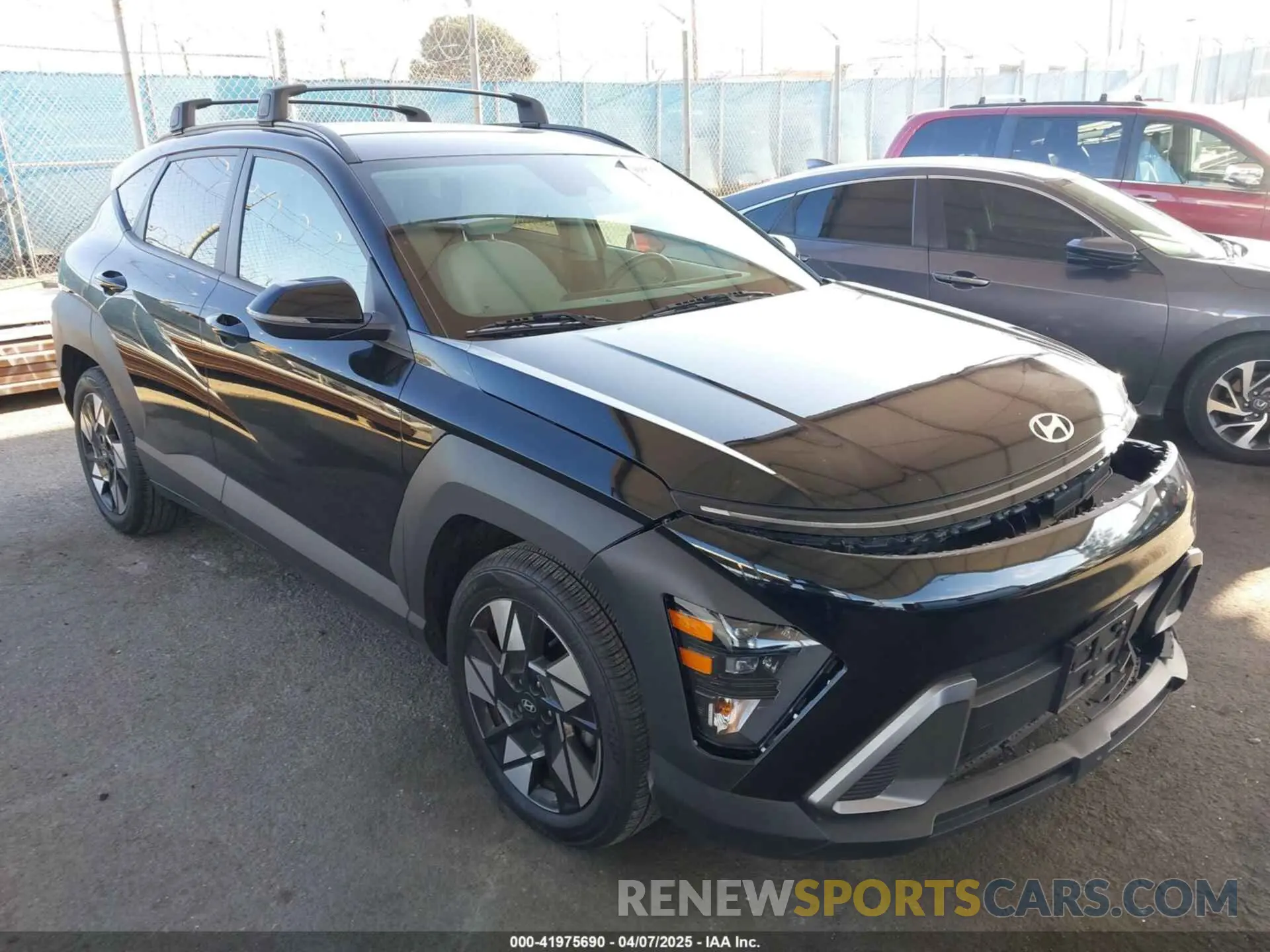 1 Photograph of a damaged car KM8HB3AB9RU117284 HYUNDAI KONA 2024