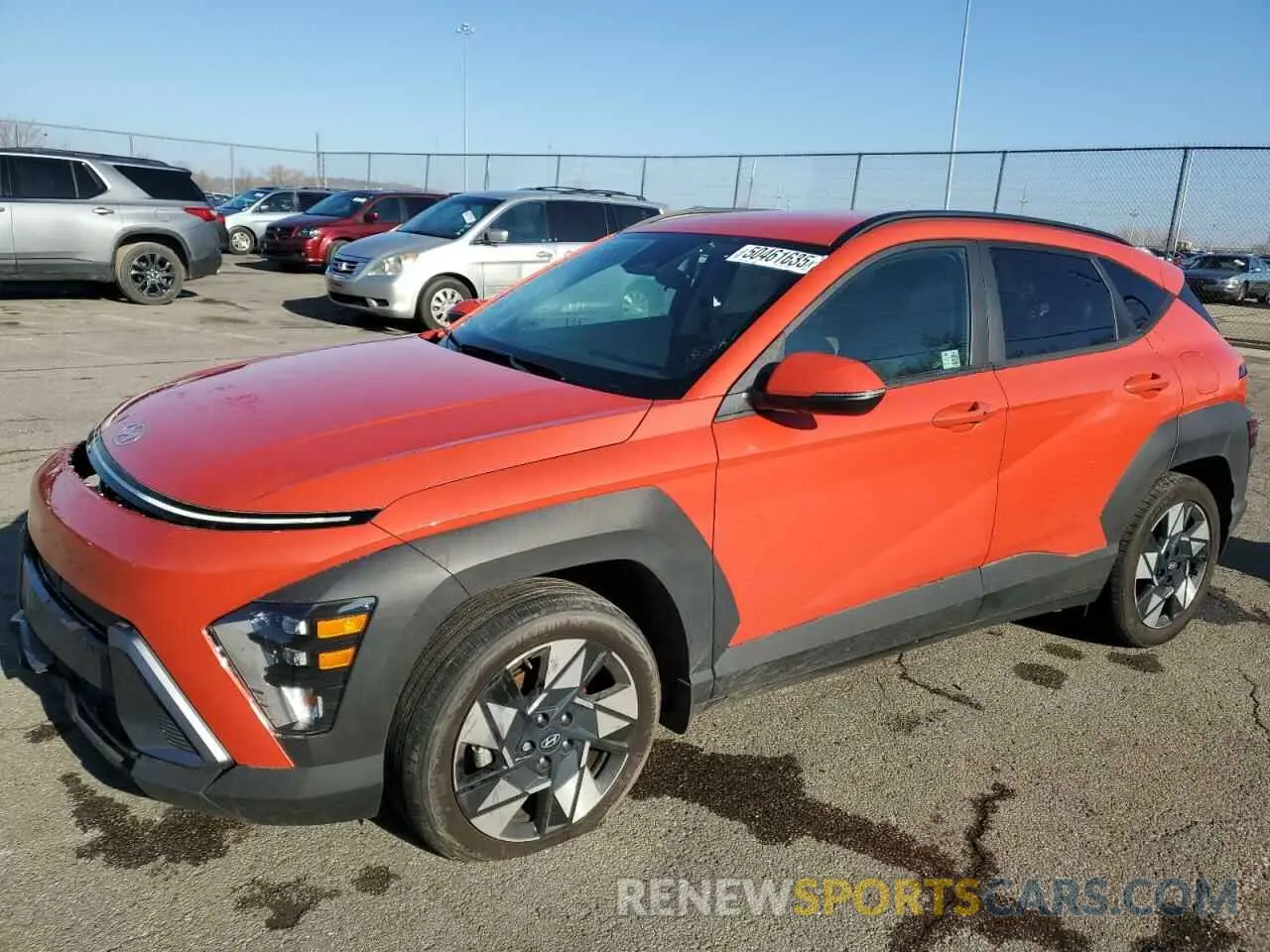 1 Photograph of a damaged car KM8HB3AB9RU139219 HYUNDAI KONA 2024