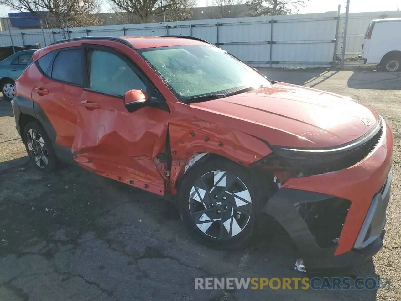 4 Photograph of a damaged car KM8HB3AB9RU139219 HYUNDAI KONA 2024