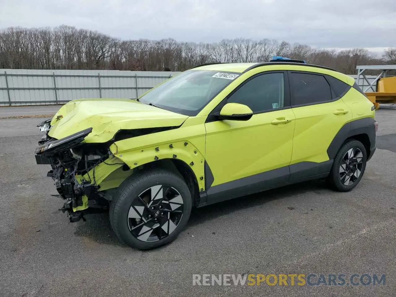 1 Photograph of a damaged car KM8HB3ABXRU118881 HYUNDAI KONA 2024