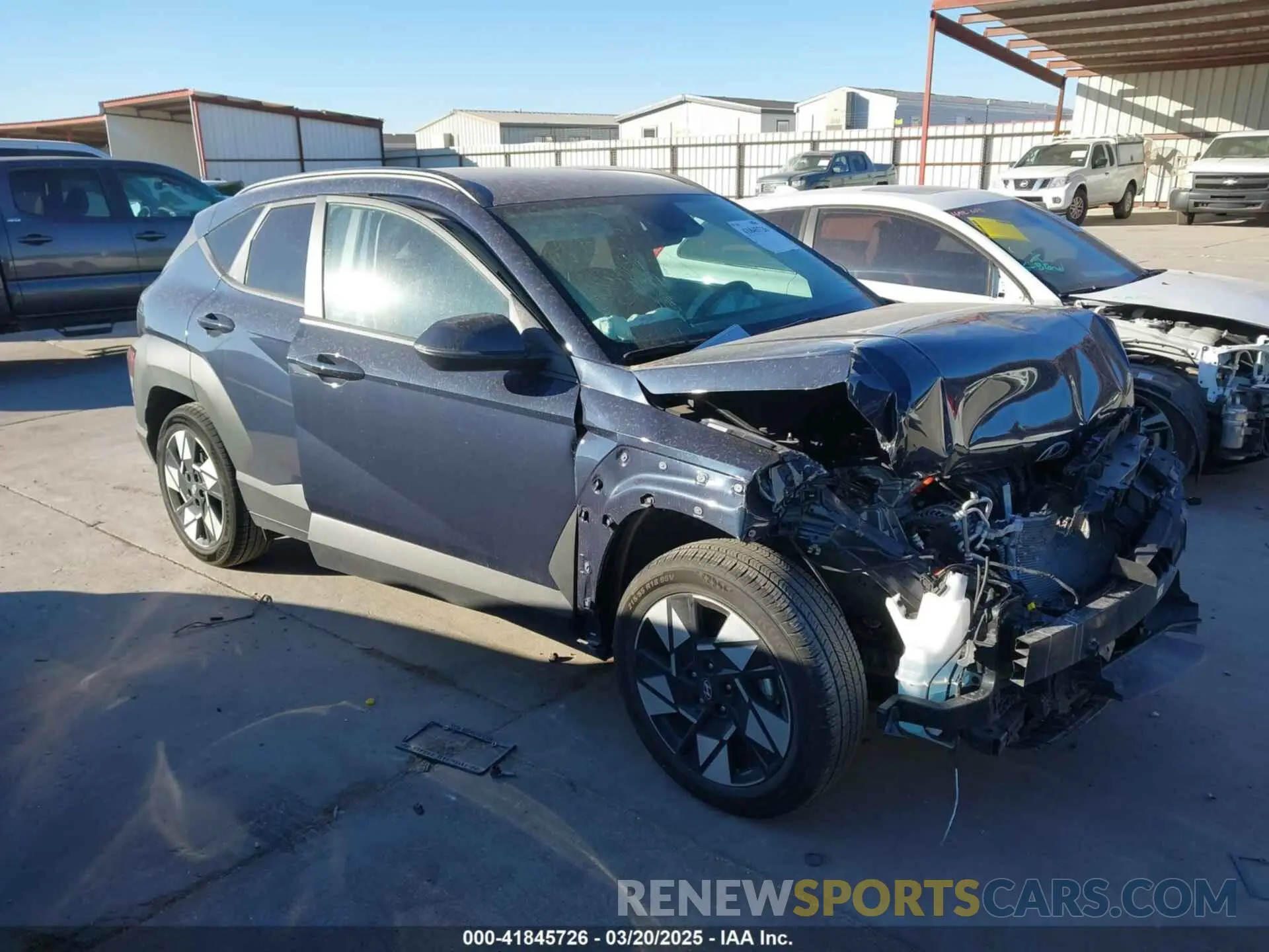 1 Photograph of a damaged car KM8HB3ABXRU171953 HYUNDAI KONA 2024