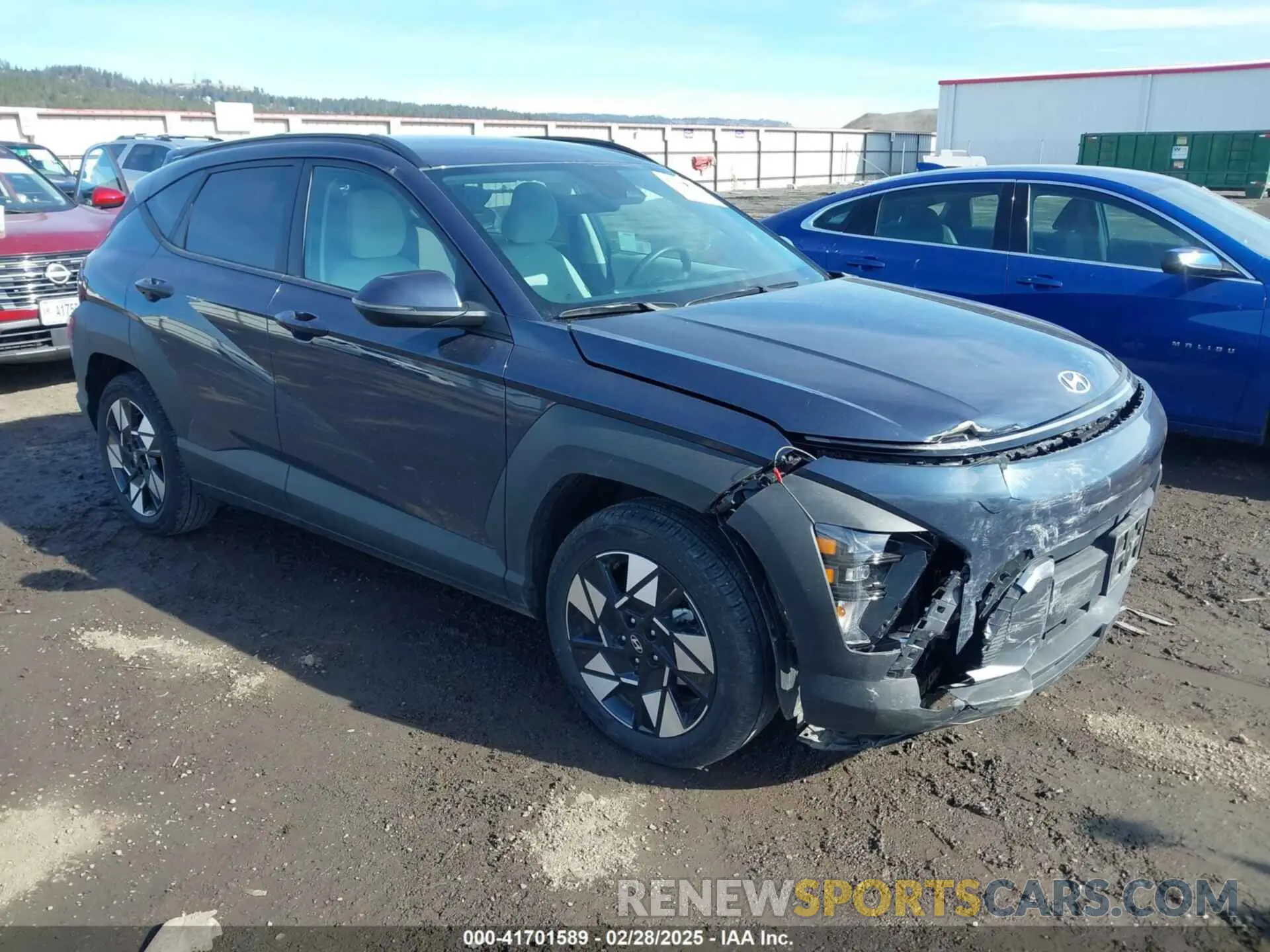 1 Photograph of a damaged car KM8HB3ABXRU184590 HYUNDAI KONA 2024