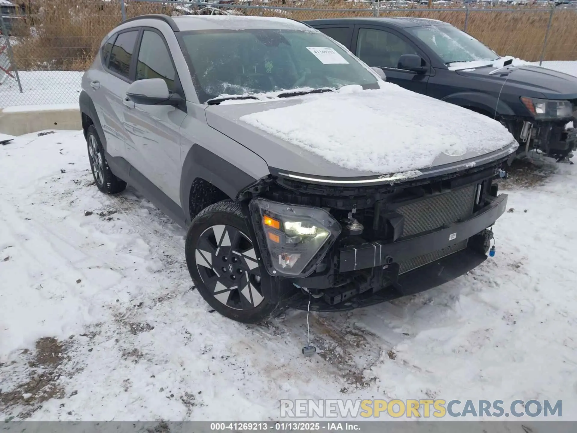 1 Photograph of a damaged car KM8HBCAB0RU069688 HYUNDAI KONA 2024
