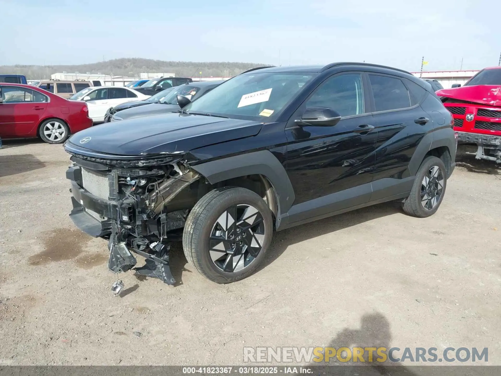 2 Photograph of a damaged car KM8HBCAB0RU075619 HYUNDAI KONA 2024