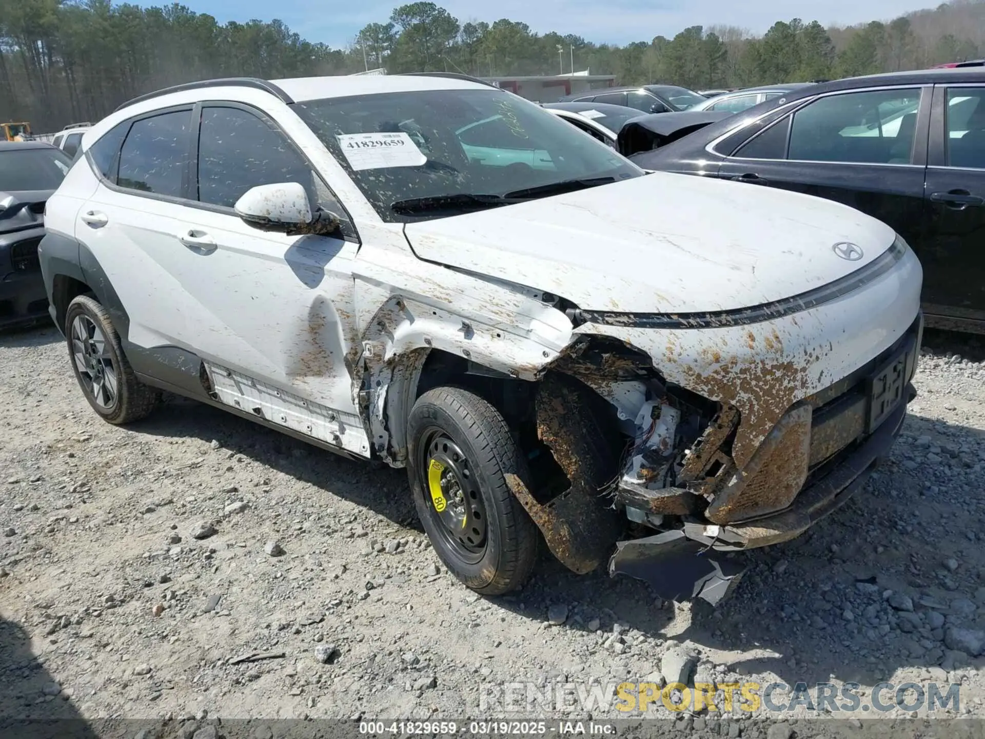 1 Photograph of a damaged car KM8HBCAB2RU062242 HYUNDAI KONA 2024