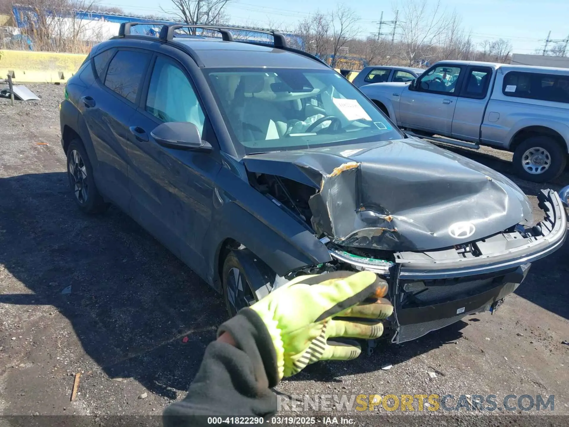 1 Photograph of a damaged car KM8HBCAB3RU074948 HYUNDAI KONA 2024