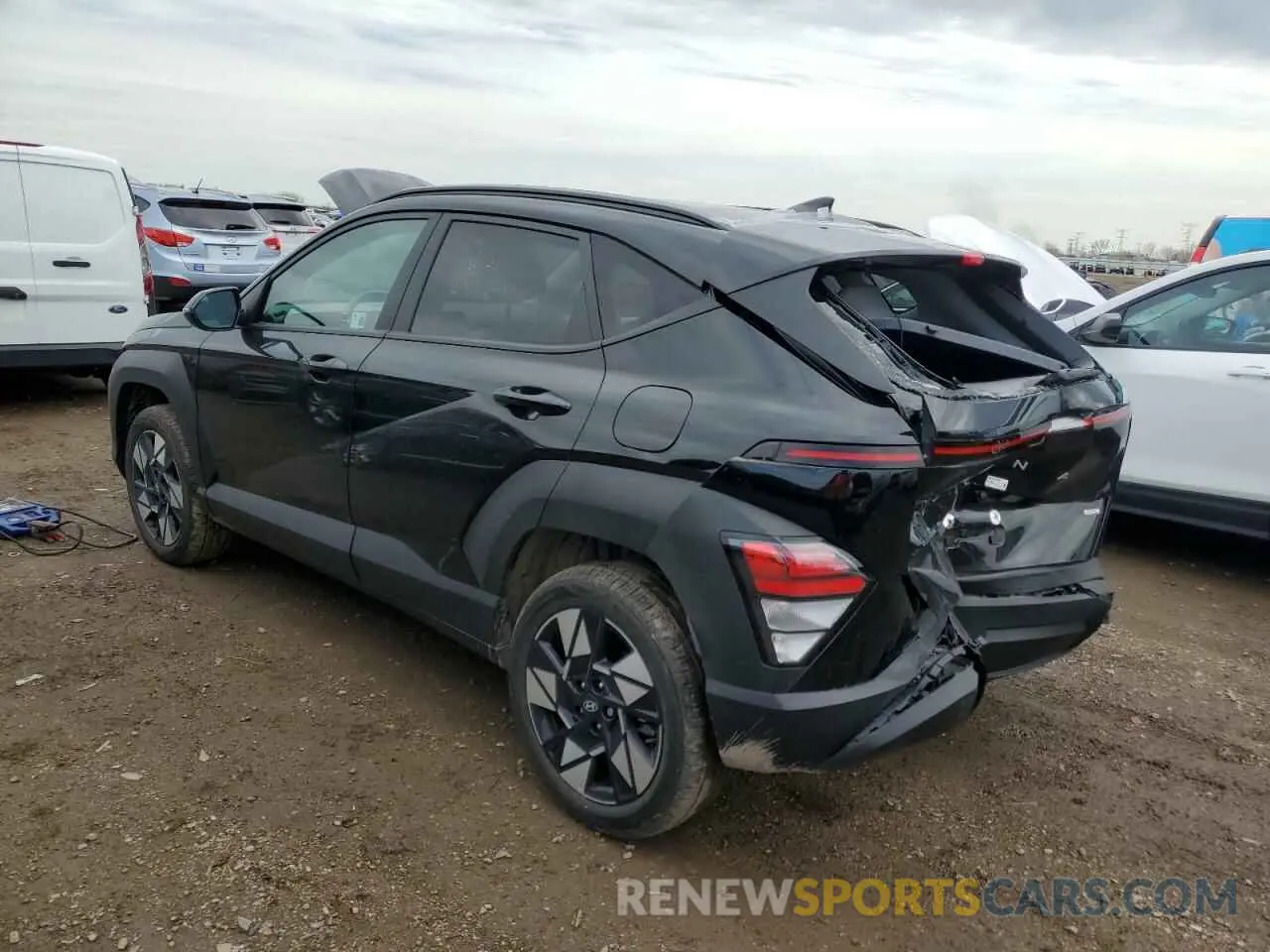 2 Photograph of a damaged car KM8HBCAB7RU105893 HYUNDAI KONA 2024