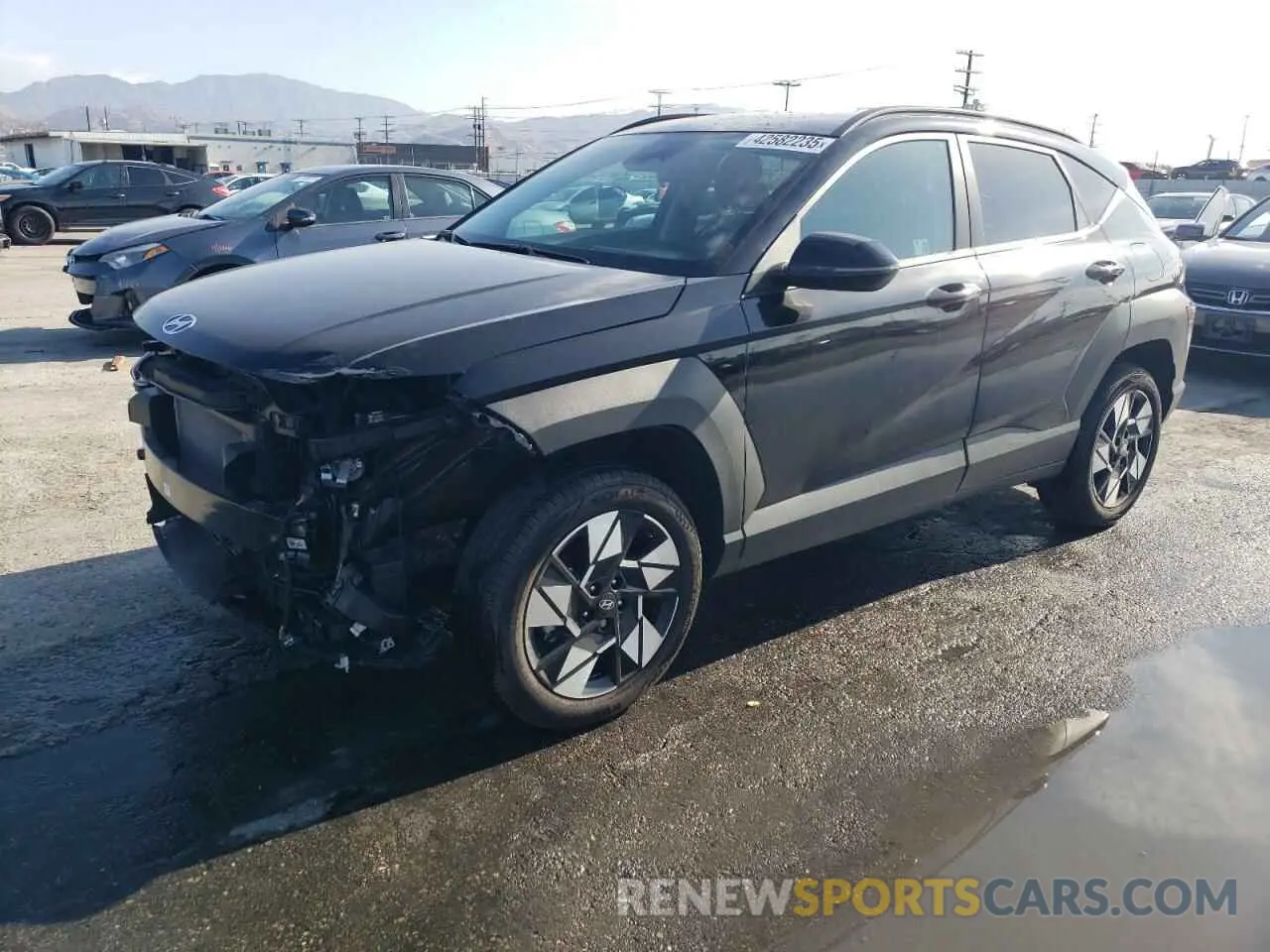 1 Photograph of a damaged car KM8HBCAB9RU080009 HYUNDAI KONA 2024