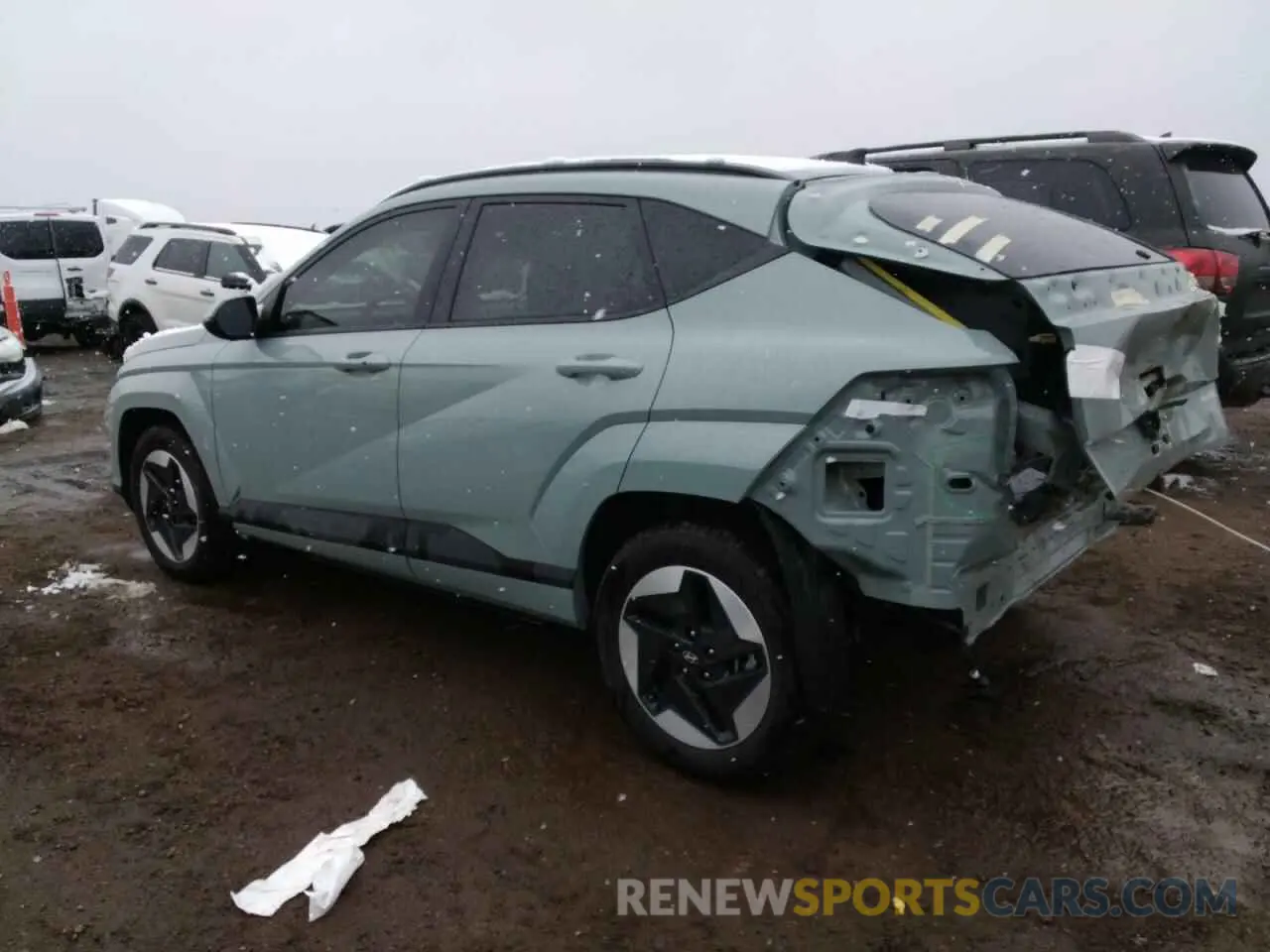 2 Photograph of a damaged car KM8HC3A66RU017501 HYUNDAI KONA 2024