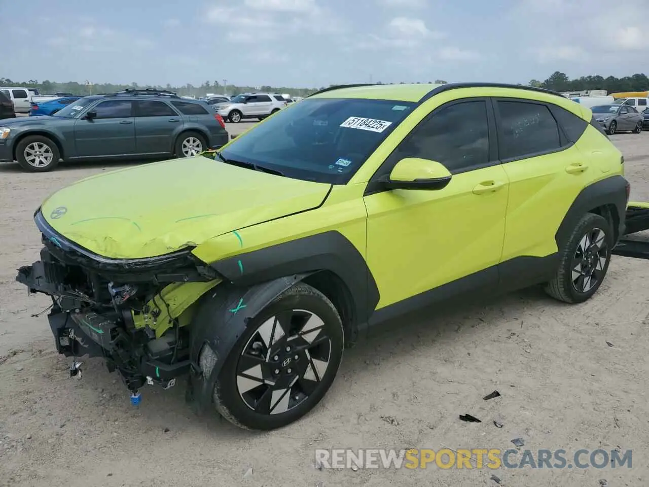1 Photograph of a damaged car KM8HC3AB2RU056583 HYUNDAI KONA 2024