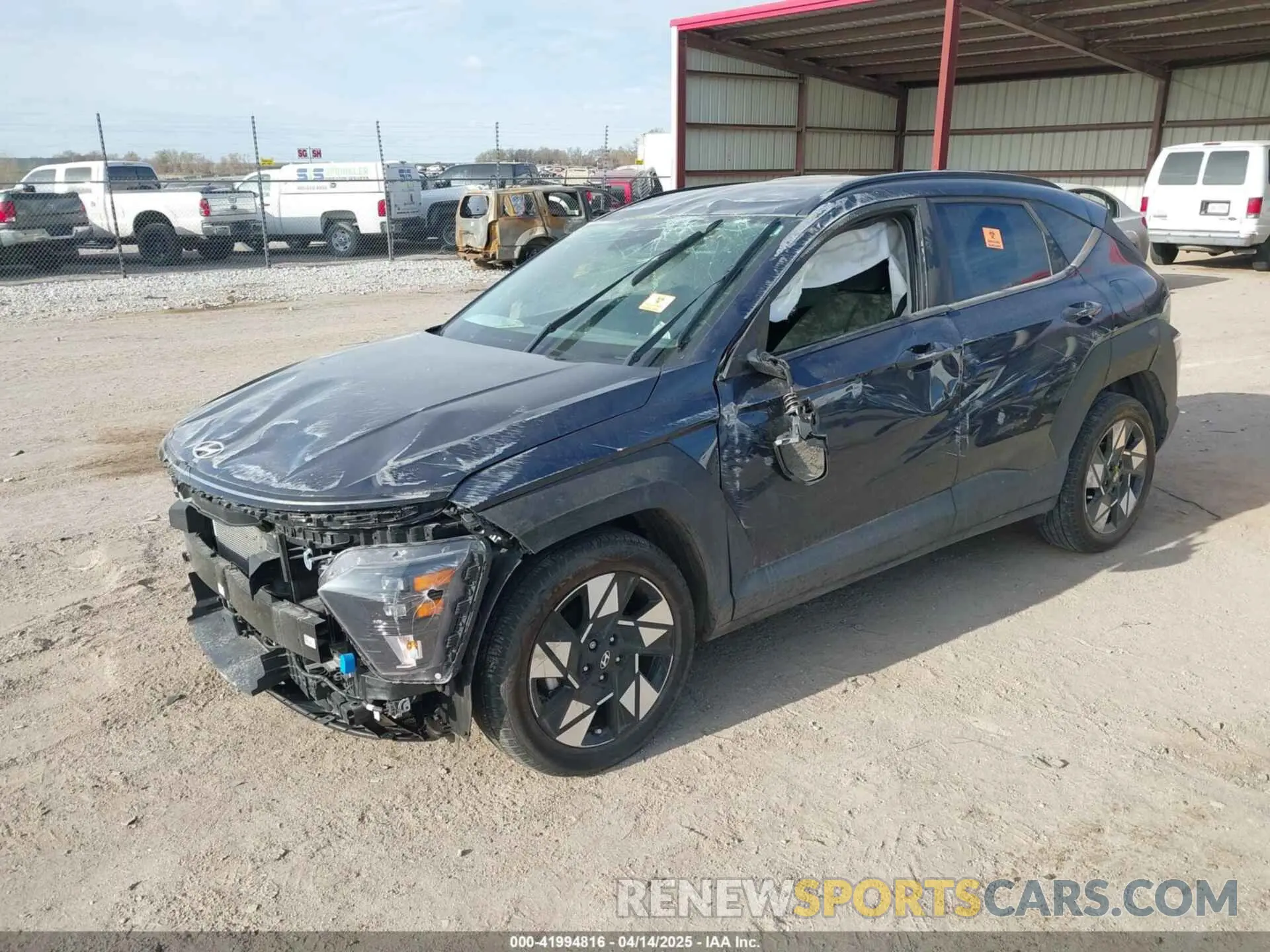 2 Photograph of a damaged car KM8HC3AB2RU074615 HYUNDAI KONA 2024