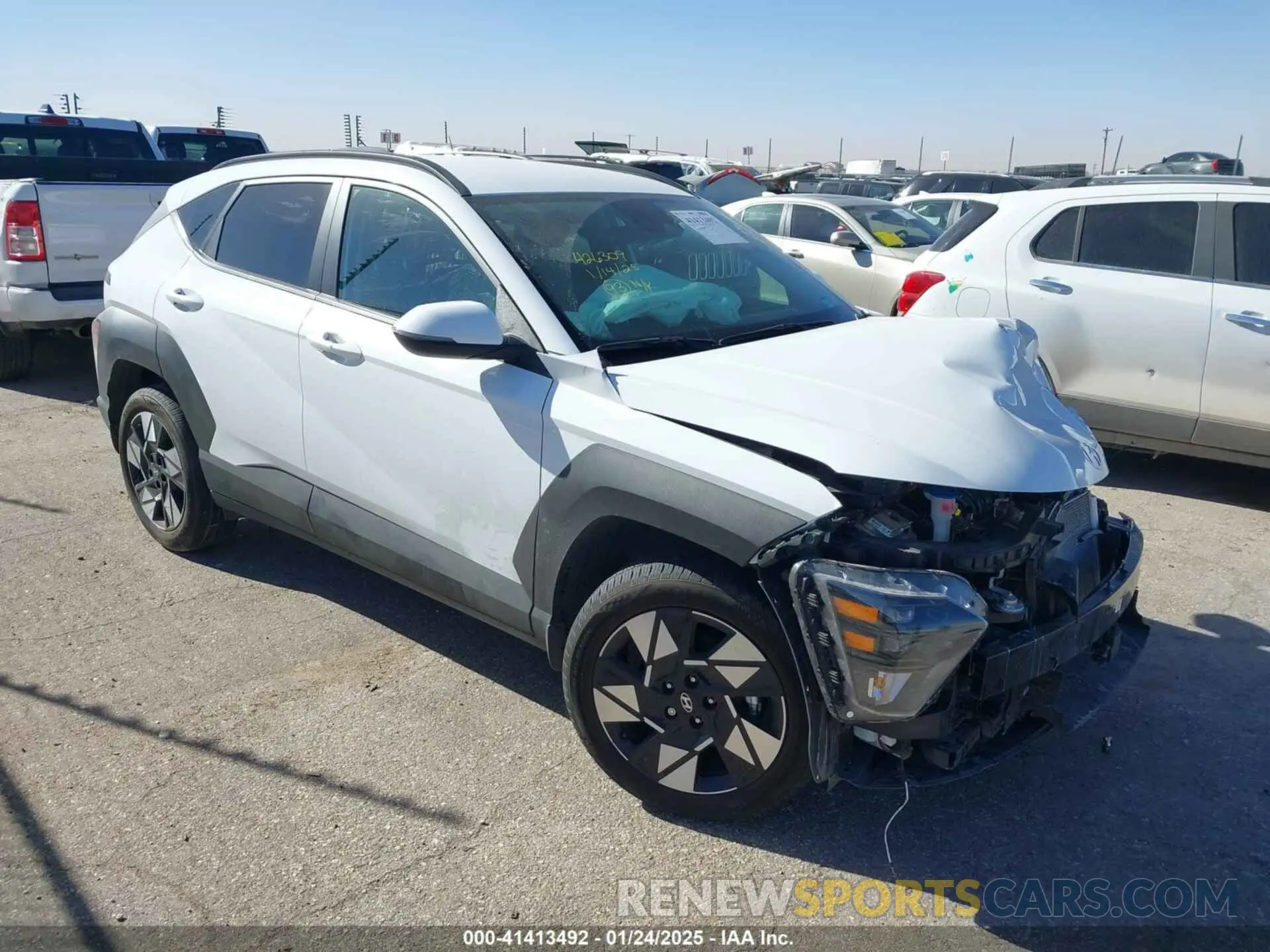 1 Photograph of a damaged car KM8HC3AB5RU143863 HYUNDAI KONA 2024