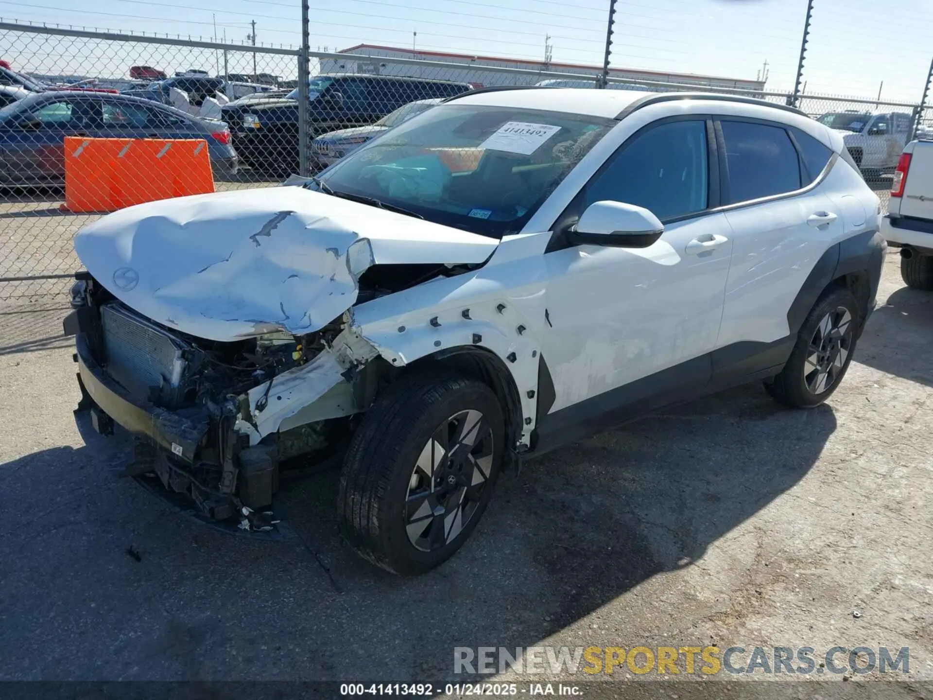 2 Photograph of a damaged car KM8HC3AB5RU143863 HYUNDAI KONA 2024