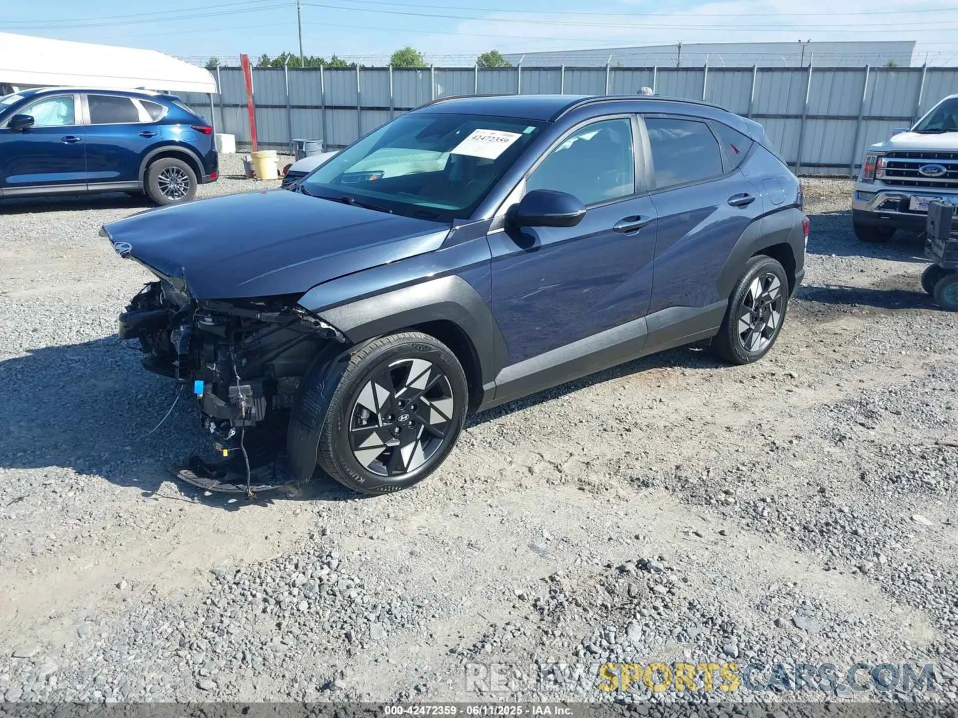 2 Photograph of a damaged car KM8HC3AB7RU099235 HYUNDAI KONA 2024