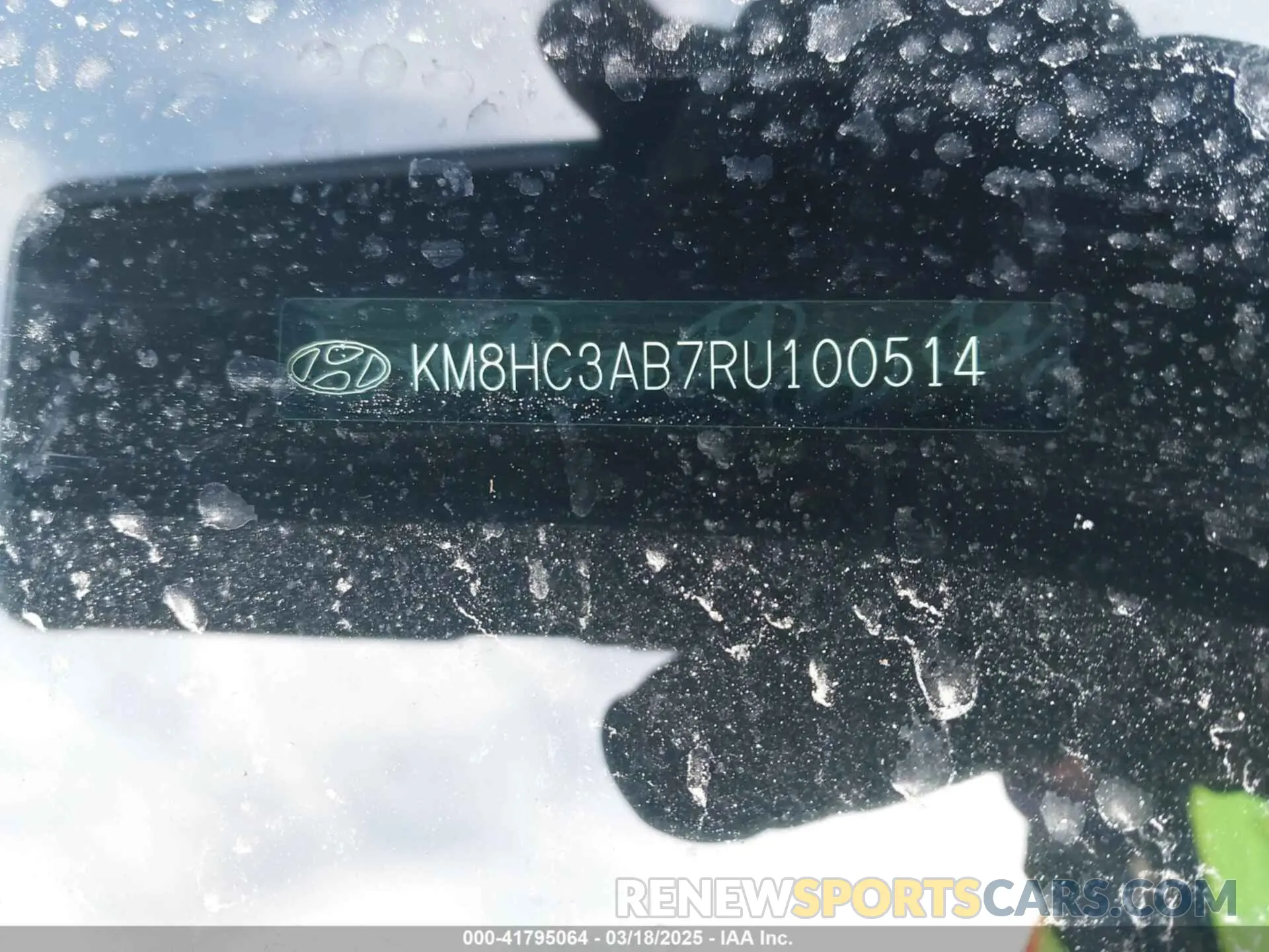 9 Photograph of a damaged car KM8HC3AB7RU100514 HYUNDAI KONA 2024