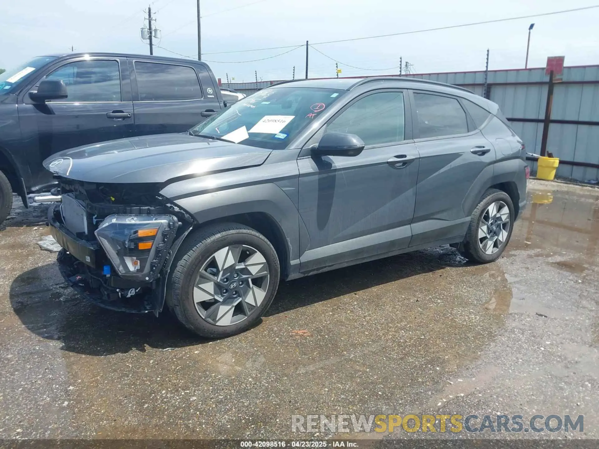 2 Photograph of a damaged car KM8HC3AB8RU122568 HYUNDAI KONA 2024