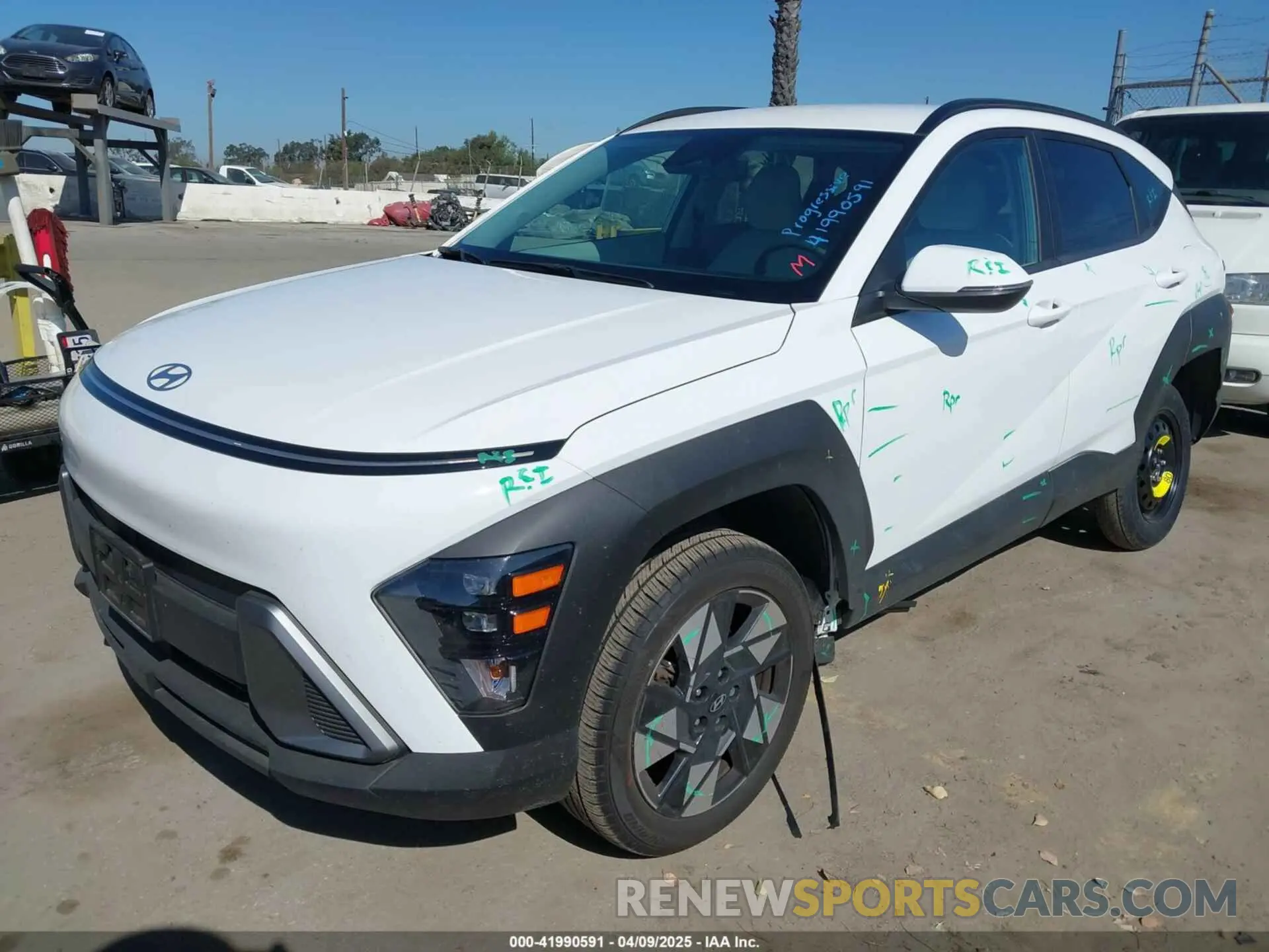 2 Photograph of a damaged car KM8HCCAB9RU070268 HYUNDAI KONA 2024
