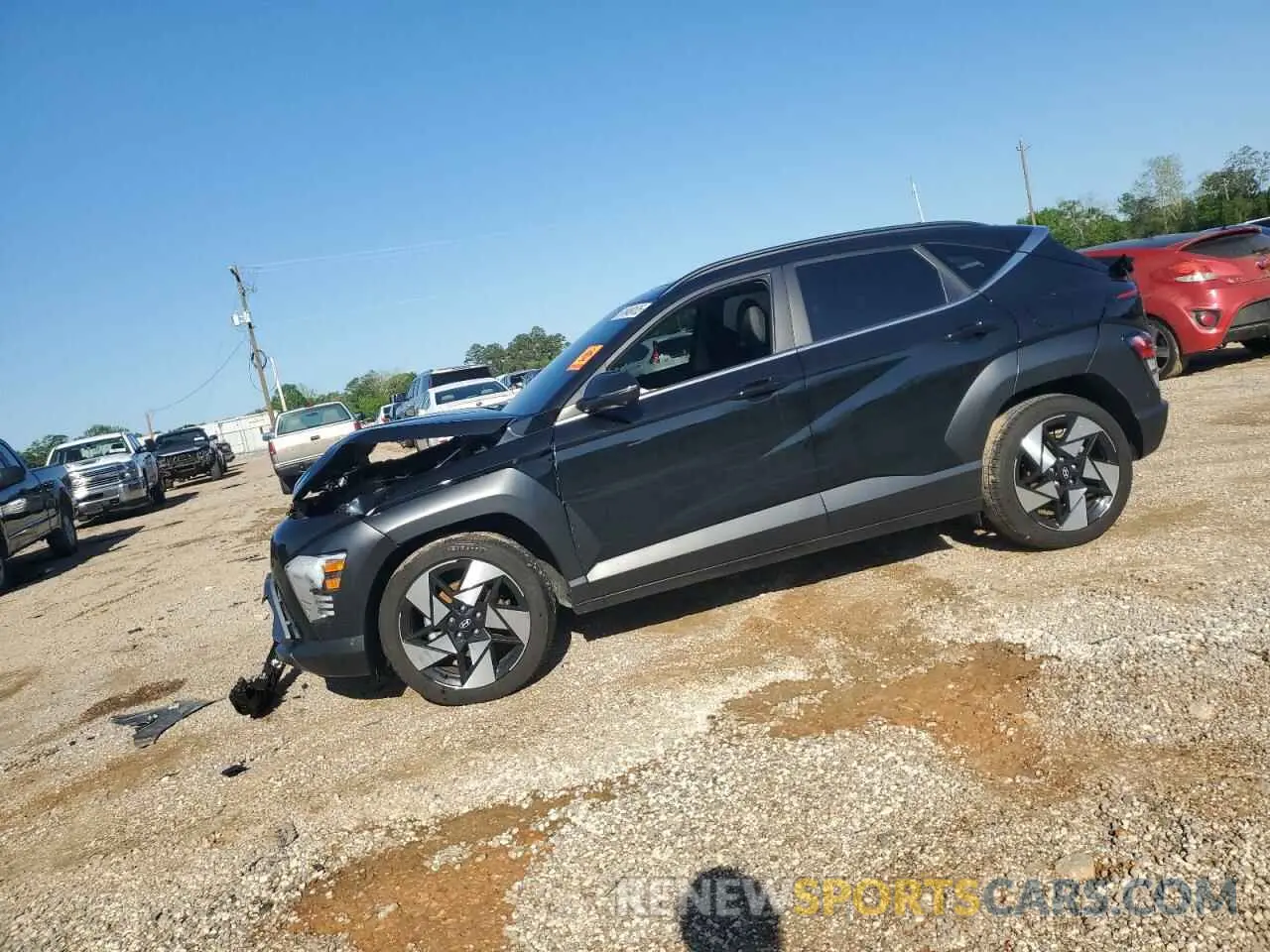 1 Photograph of a damaged car KM8HE3A31RU094678 HYUNDAI KONA 2024