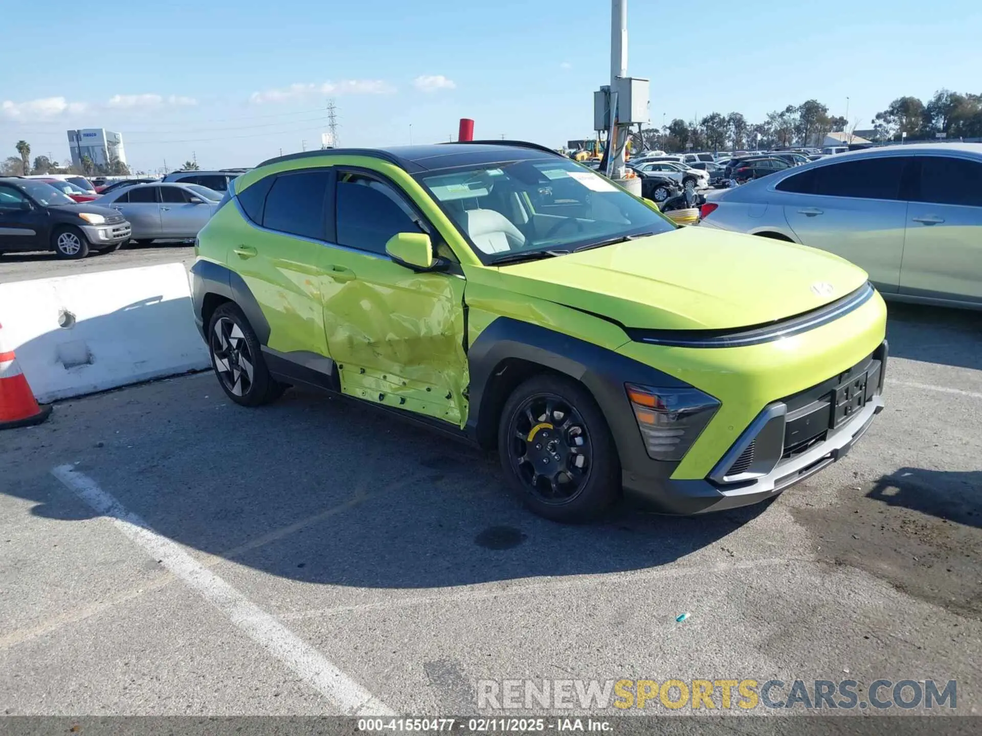 1 Photograph of a damaged car KM8HE3A32RU108653 HYUNDAI KONA 2024