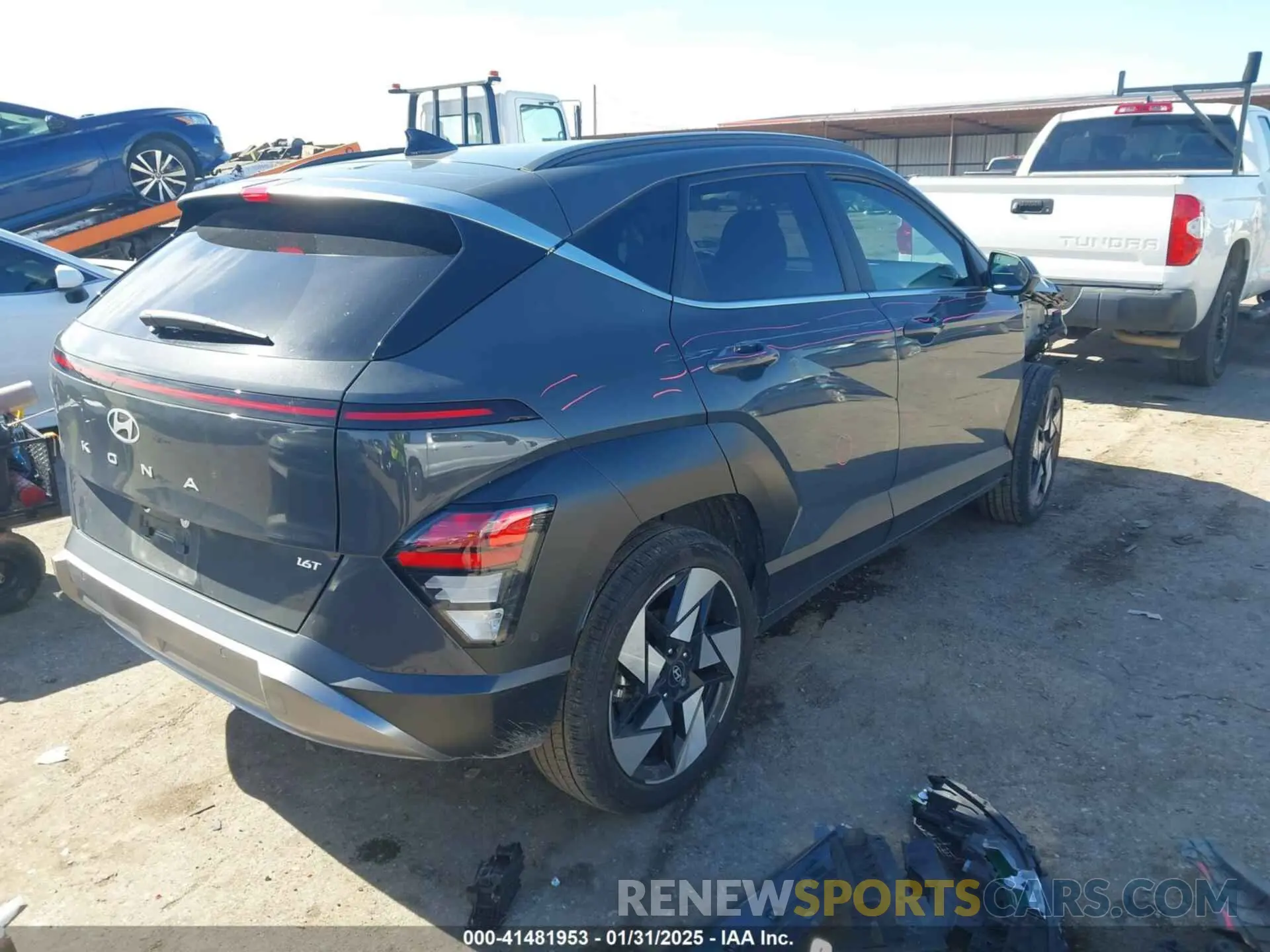 4 Photograph of a damaged car KM8HE3A34RU027329 HYUNDAI KONA 2024