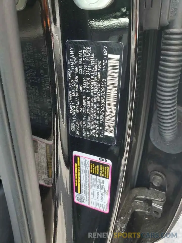 14 Photograph of a damaged car KM8HE3A35RU039103 HYUNDAI KONA 2024