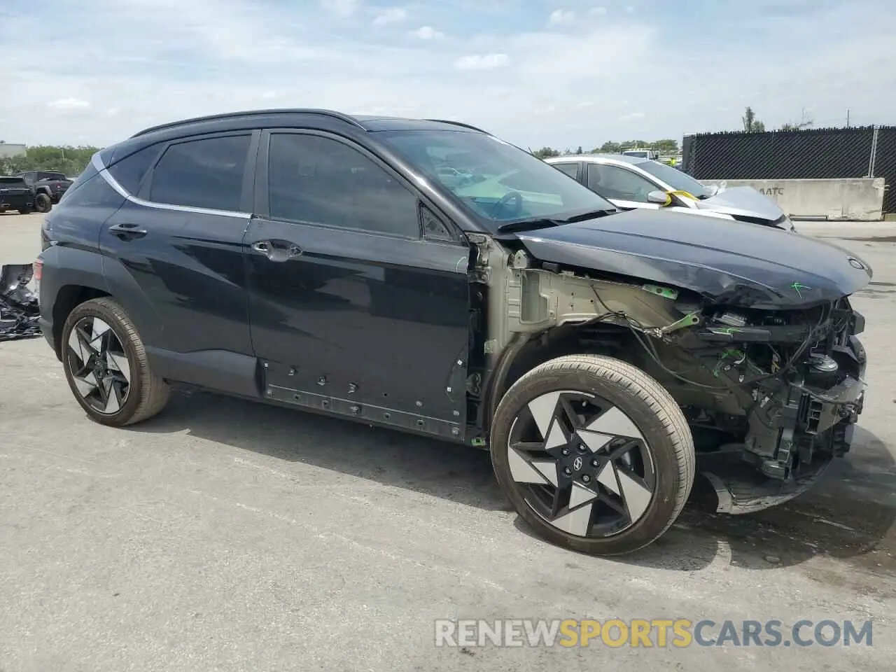 4 Photograph of a damaged car KM8HE3A35RU039103 HYUNDAI KONA 2024