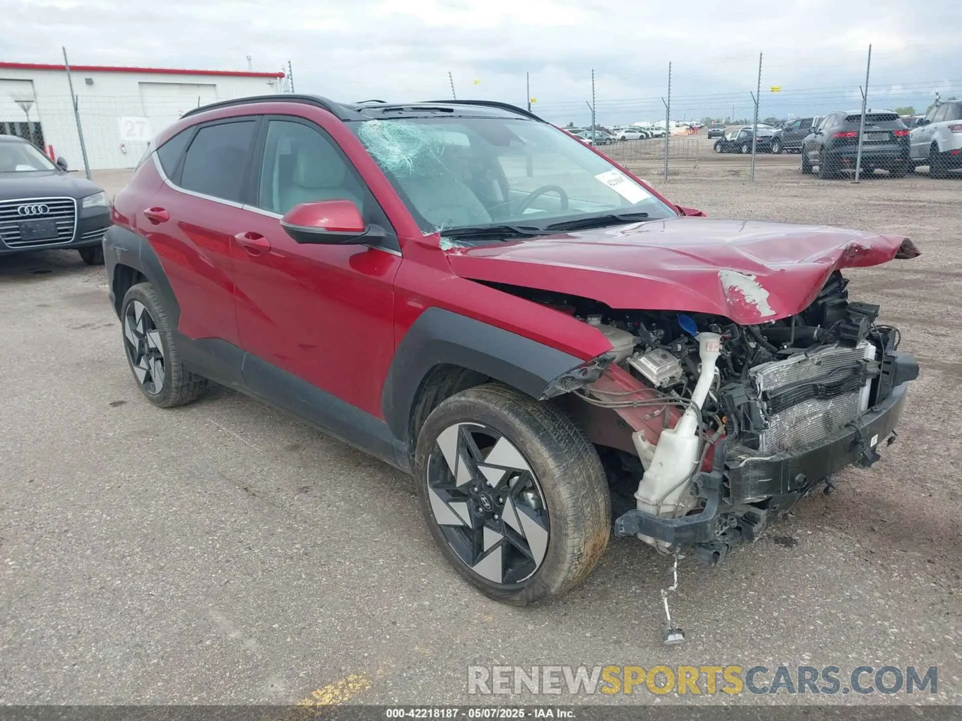 1 Photograph of a damaged car KM8HE3A35RU166224 HYUNDAI KONA 2024