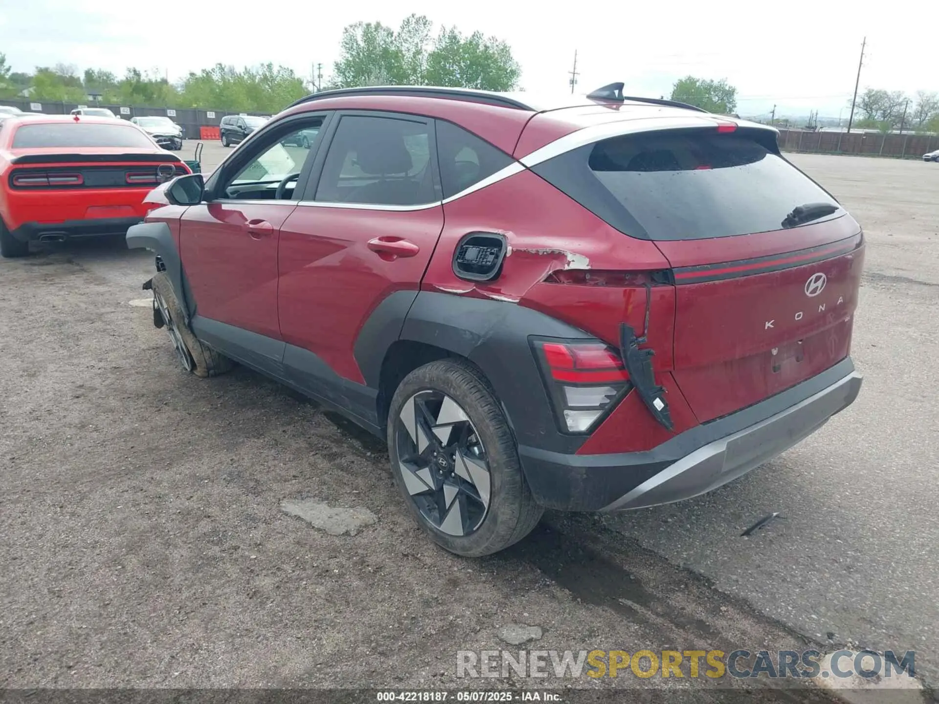3 Photograph of a damaged car KM8HE3A35RU166224 HYUNDAI KONA 2024