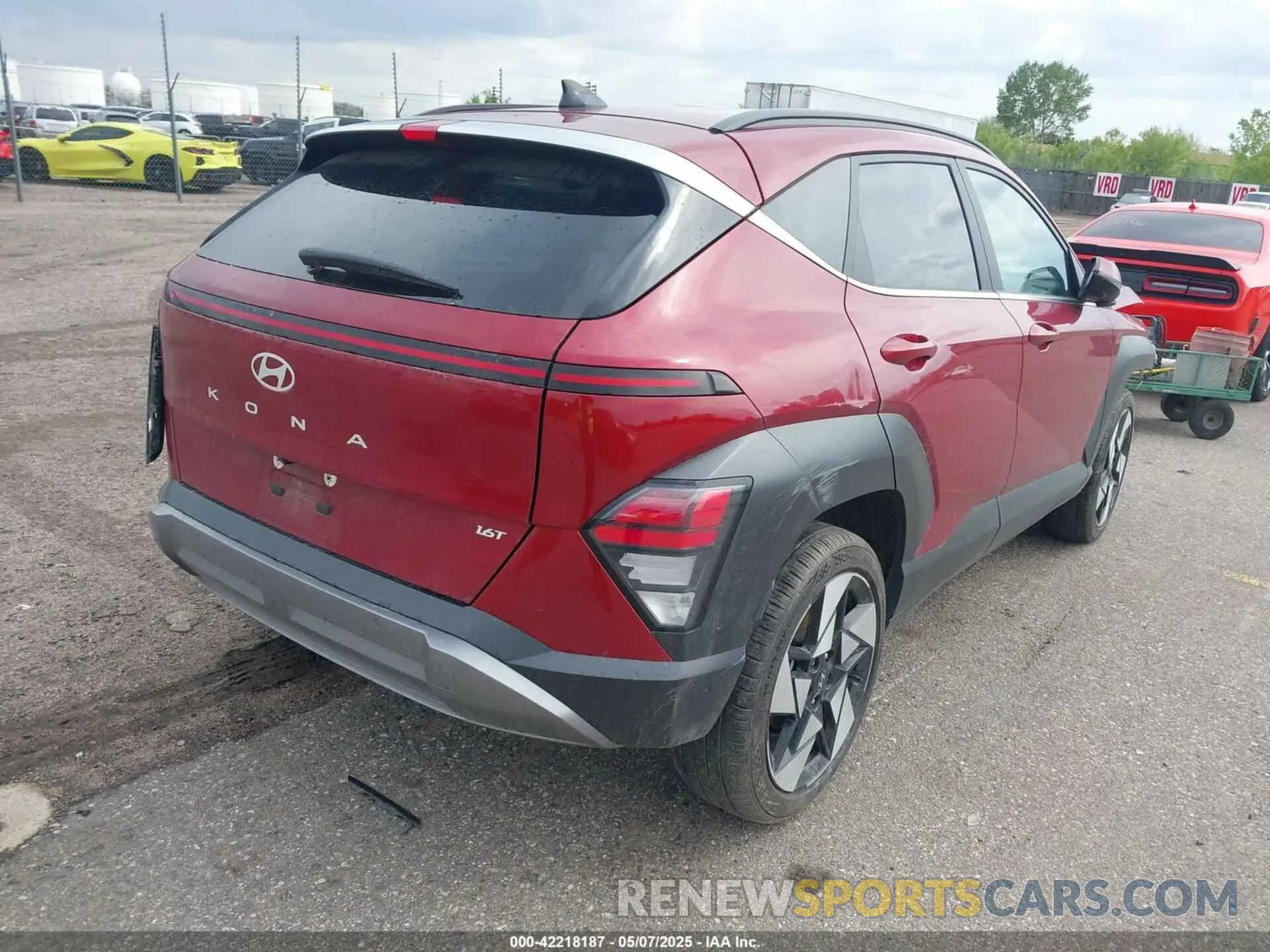 4 Photograph of a damaged car KM8HE3A35RU166224 HYUNDAI KONA 2024