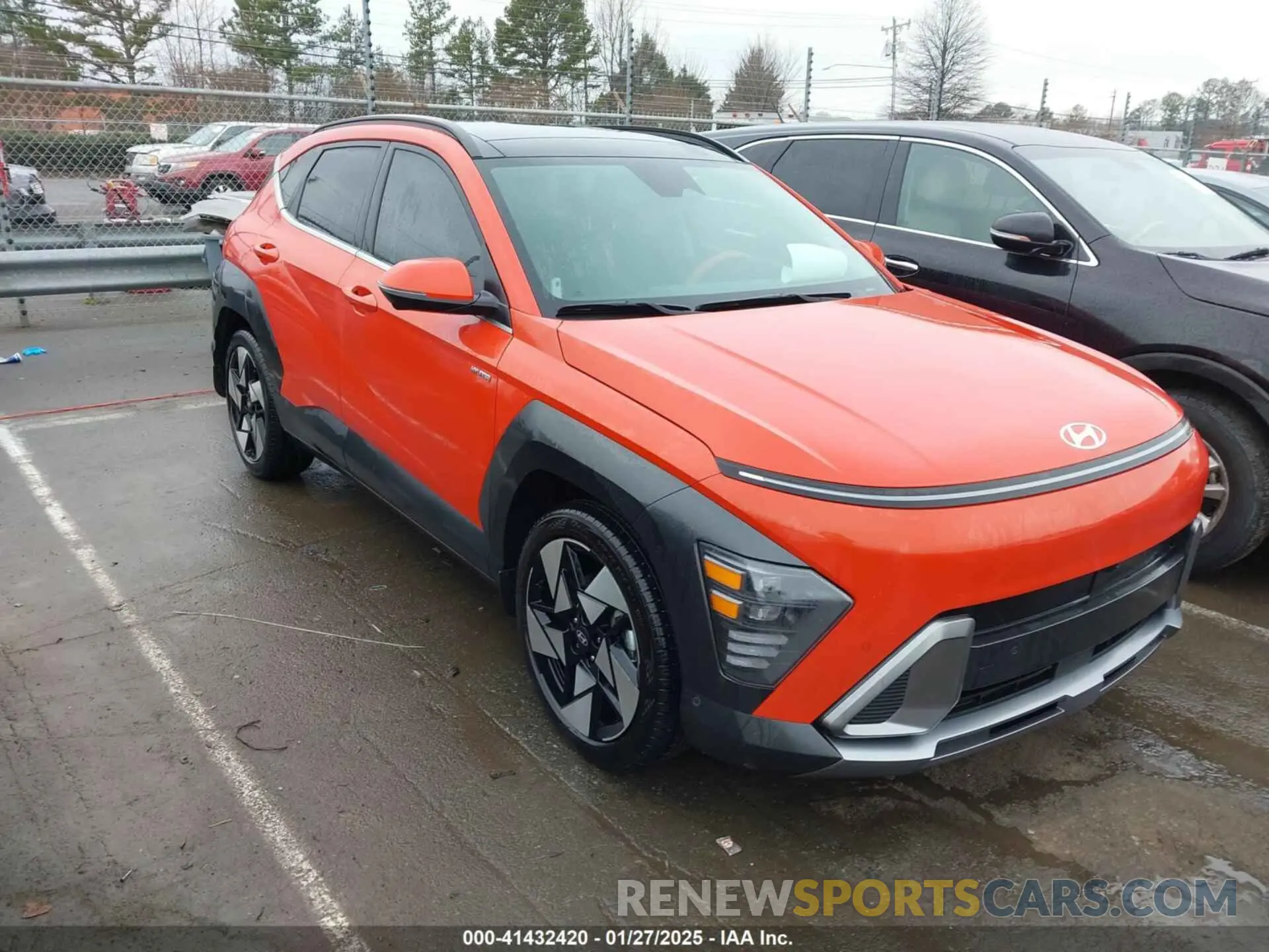 1 Photograph of a damaged car KM8HE3A36RU065595 HYUNDAI KONA 2024