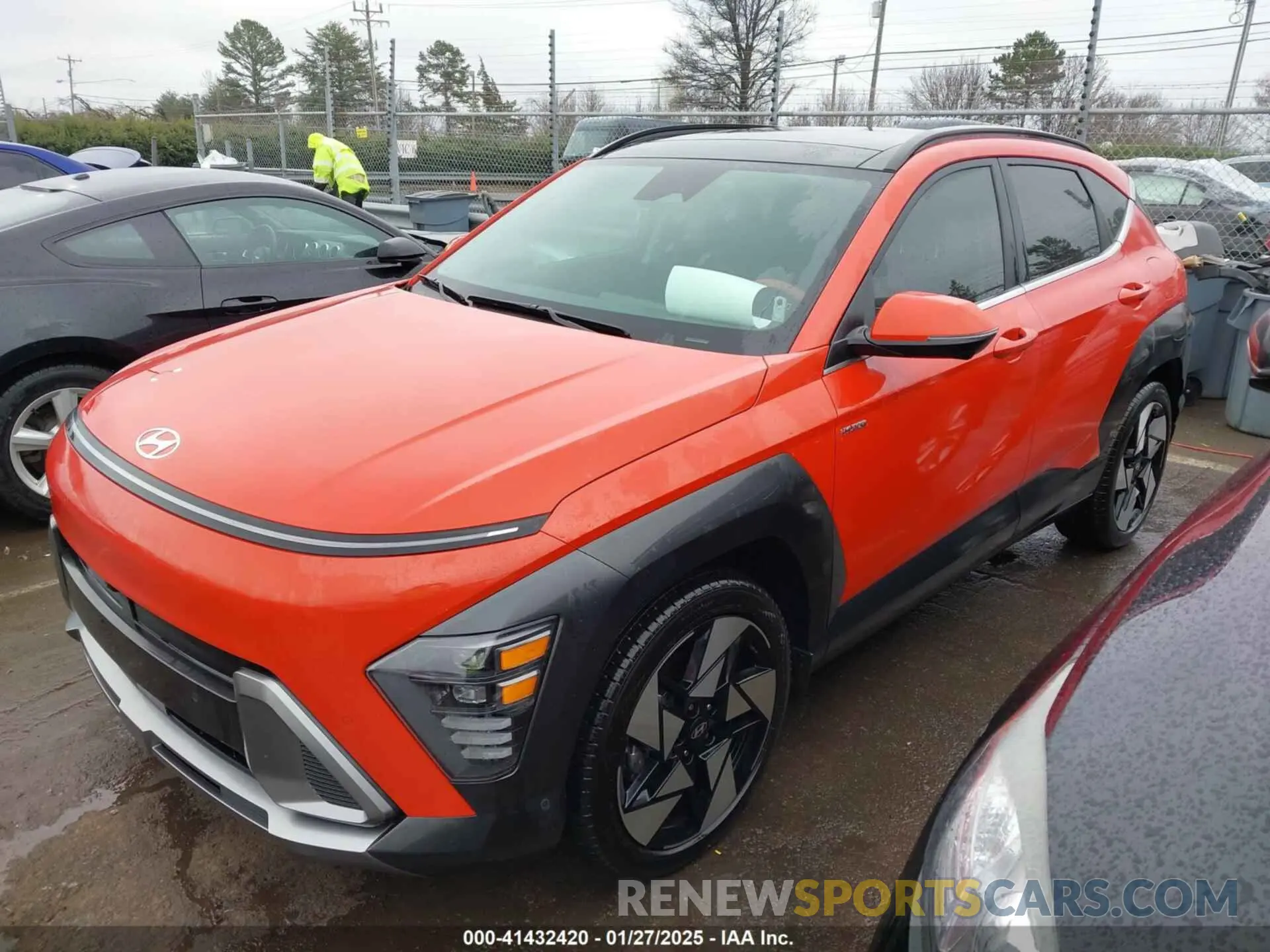 2 Photograph of a damaged car KM8HE3A36RU065595 HYUNDAI KONA 2024