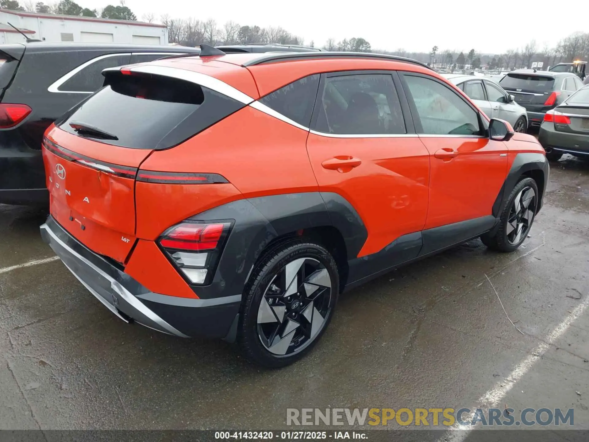 4 Photograph of a damaged car KM8HE3A36RU065595 HYUNDAI KONA 2024