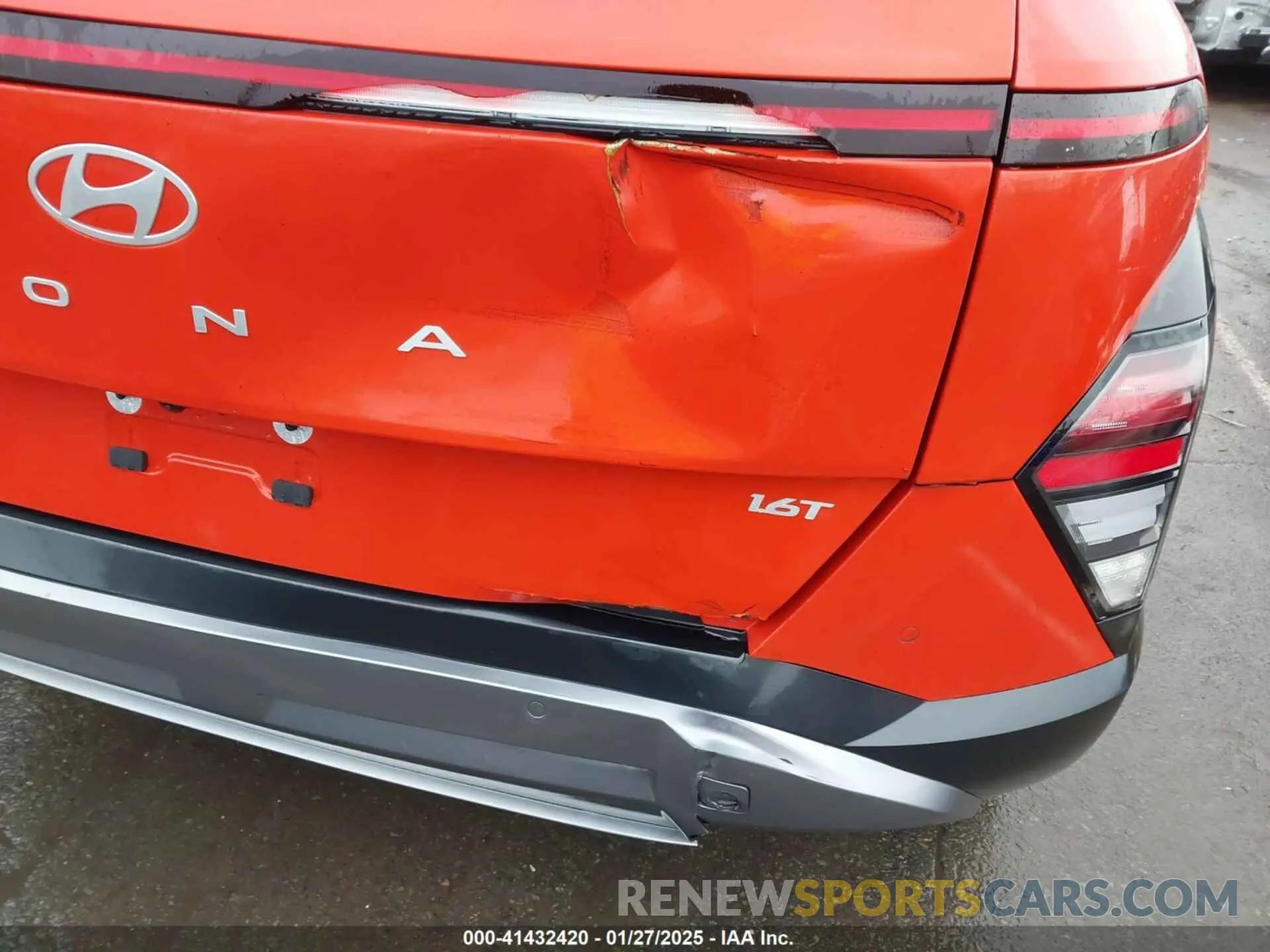 6 Photograph of a damaged car KM8HE3A36RU065595 HYUNDAI KONA 2024