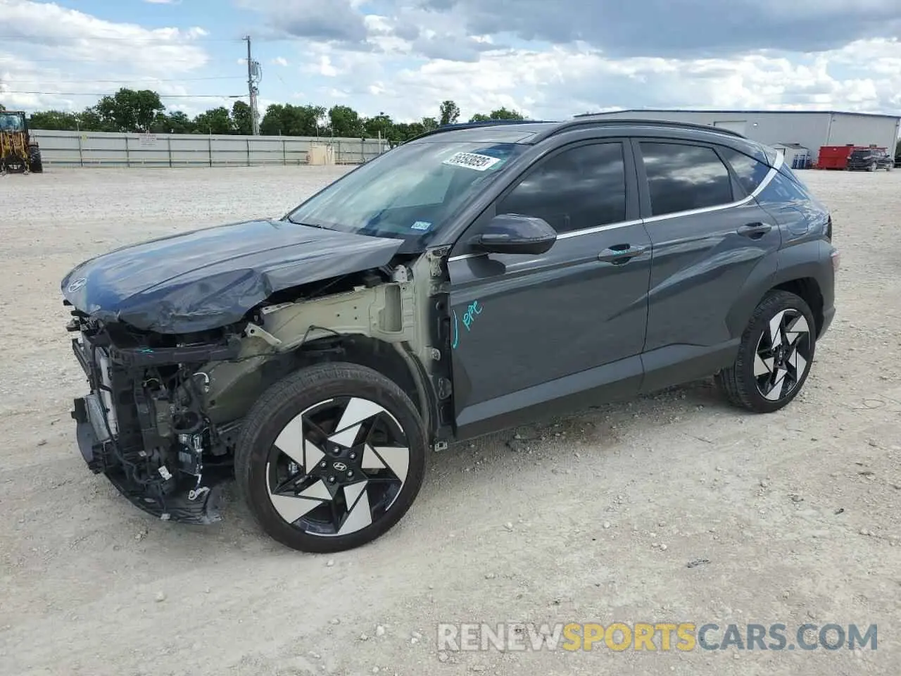 1 Photograph of a damaged car KM8HE3A38RU122198 HYUNDAI KONA 2024