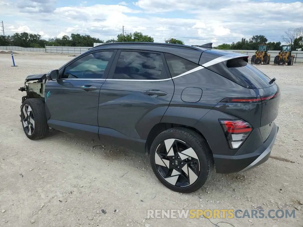 2 Photograph of a damaged car KM8HE3A38RU122198 HYUNDAI KONA 2024