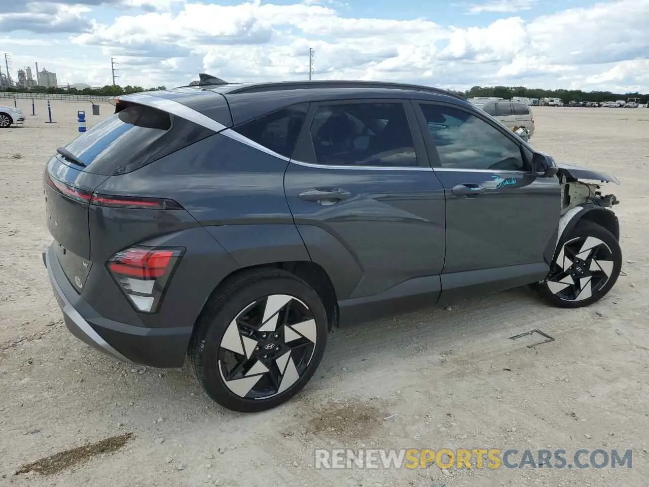 3 Photograph of a damaged car KM8HE3A38RU122198 HYUNDAI KONA 2024
