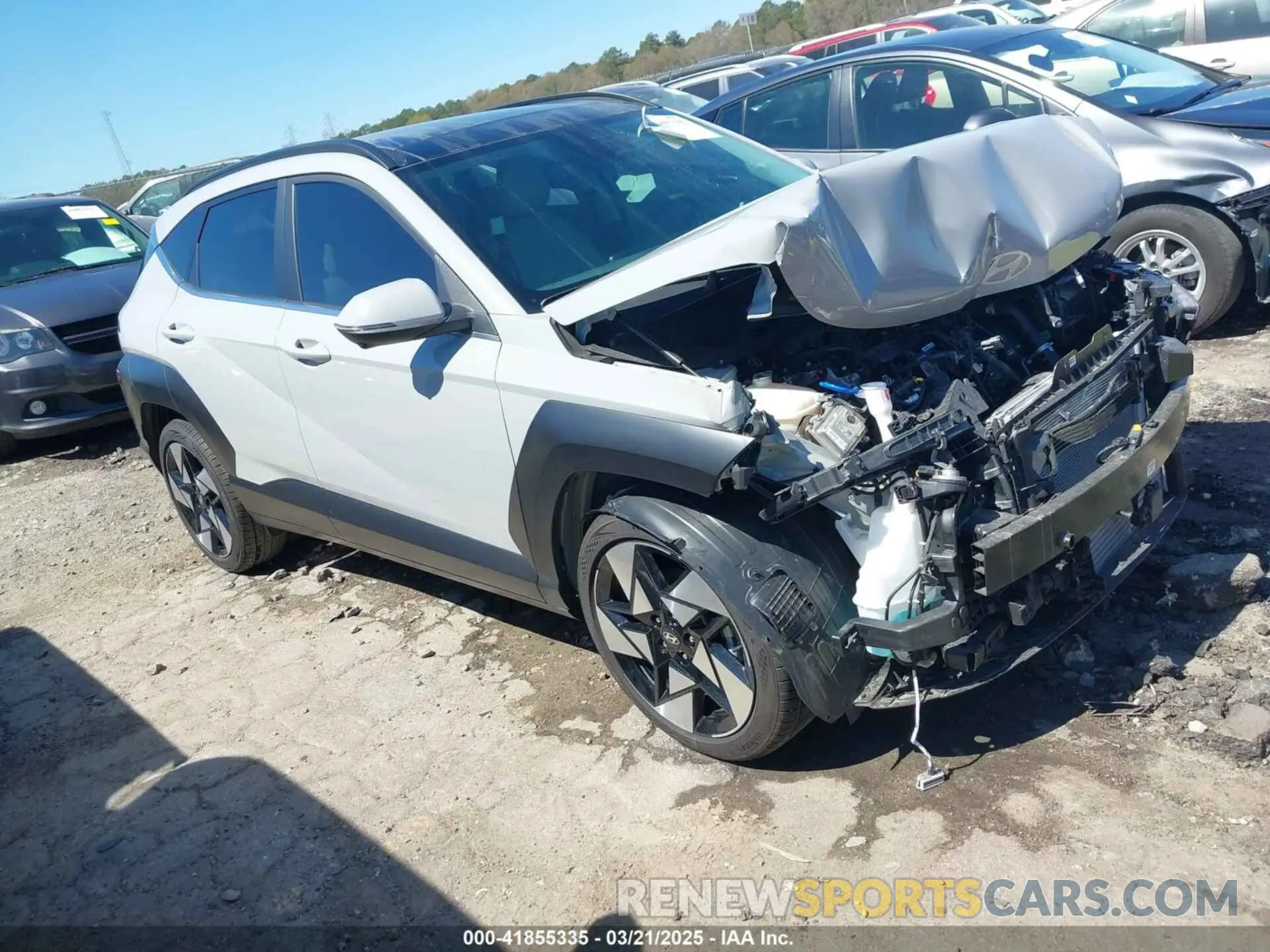 1 Photograph of a damaged car KM8HE3A39RU025611 HYUNDAI KONA 2024