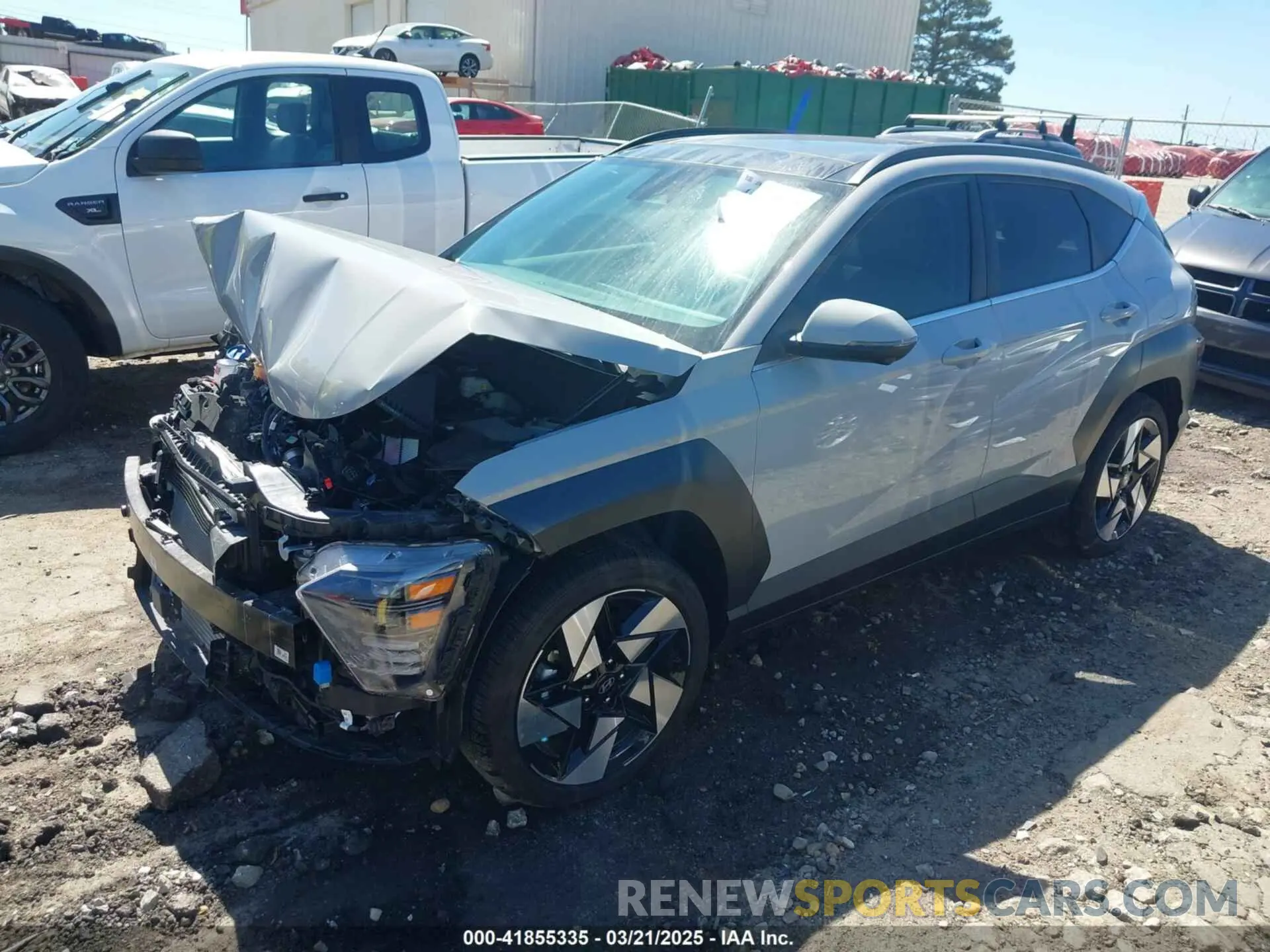 2 Photograph of a damaged car KM8HE3A39RU025611 HYUNDAI KONA 2024
